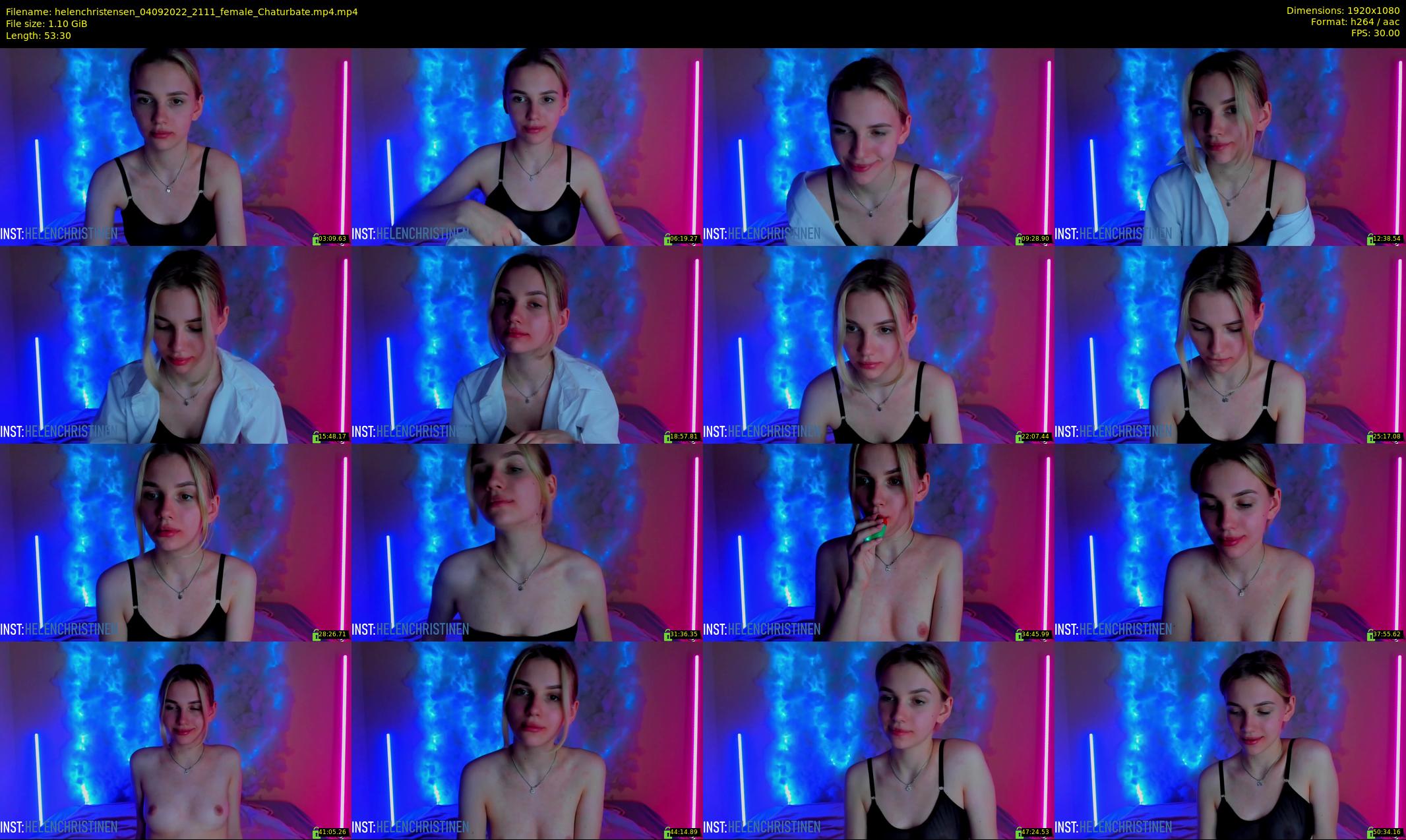 helenchristensen — 54 minute Chaturbate female cam show recording, 1080p, Sep 4, 2022