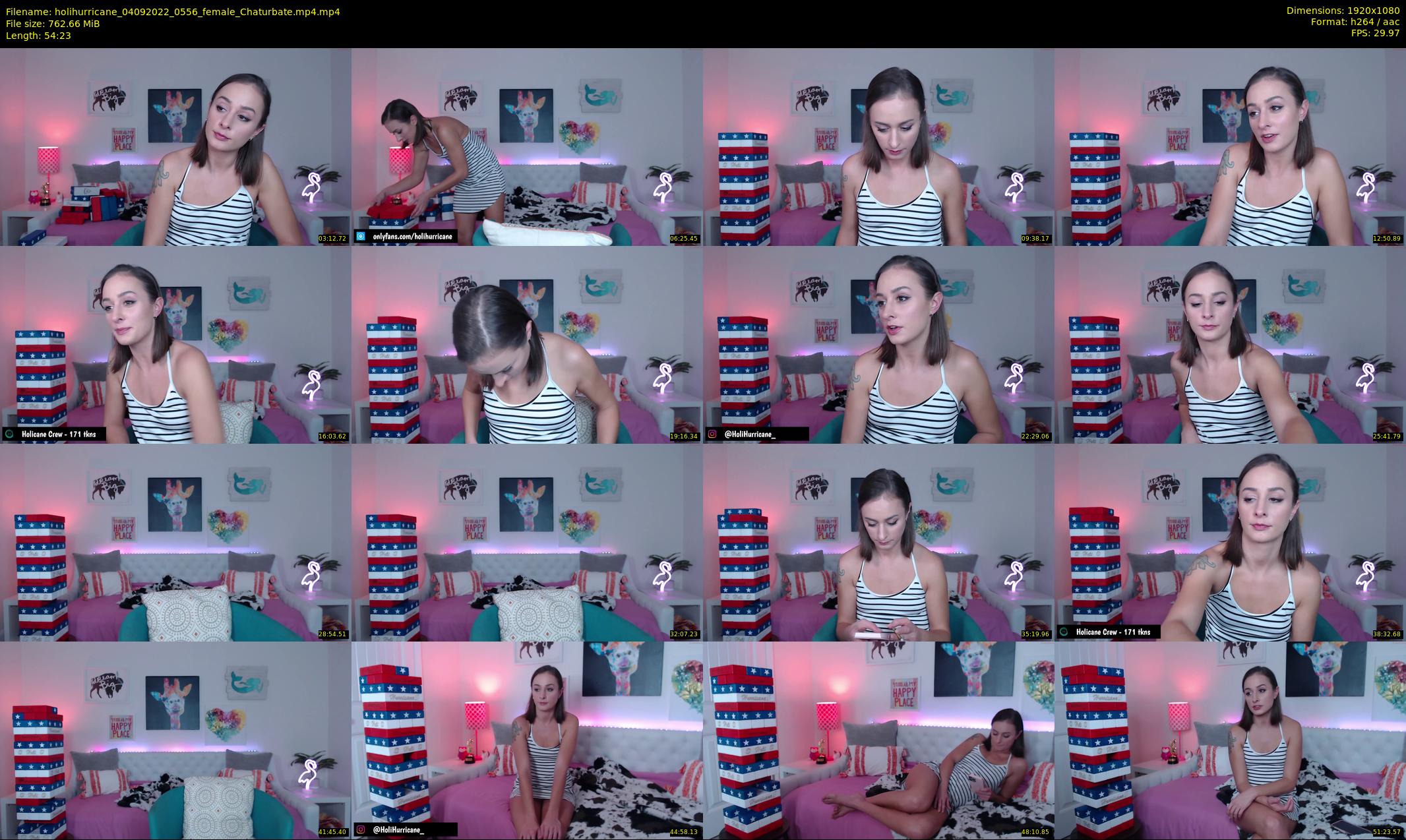 holihurricane — 55 minute Chaturbate female cam show recording, 1080p, Sep 4, 2022