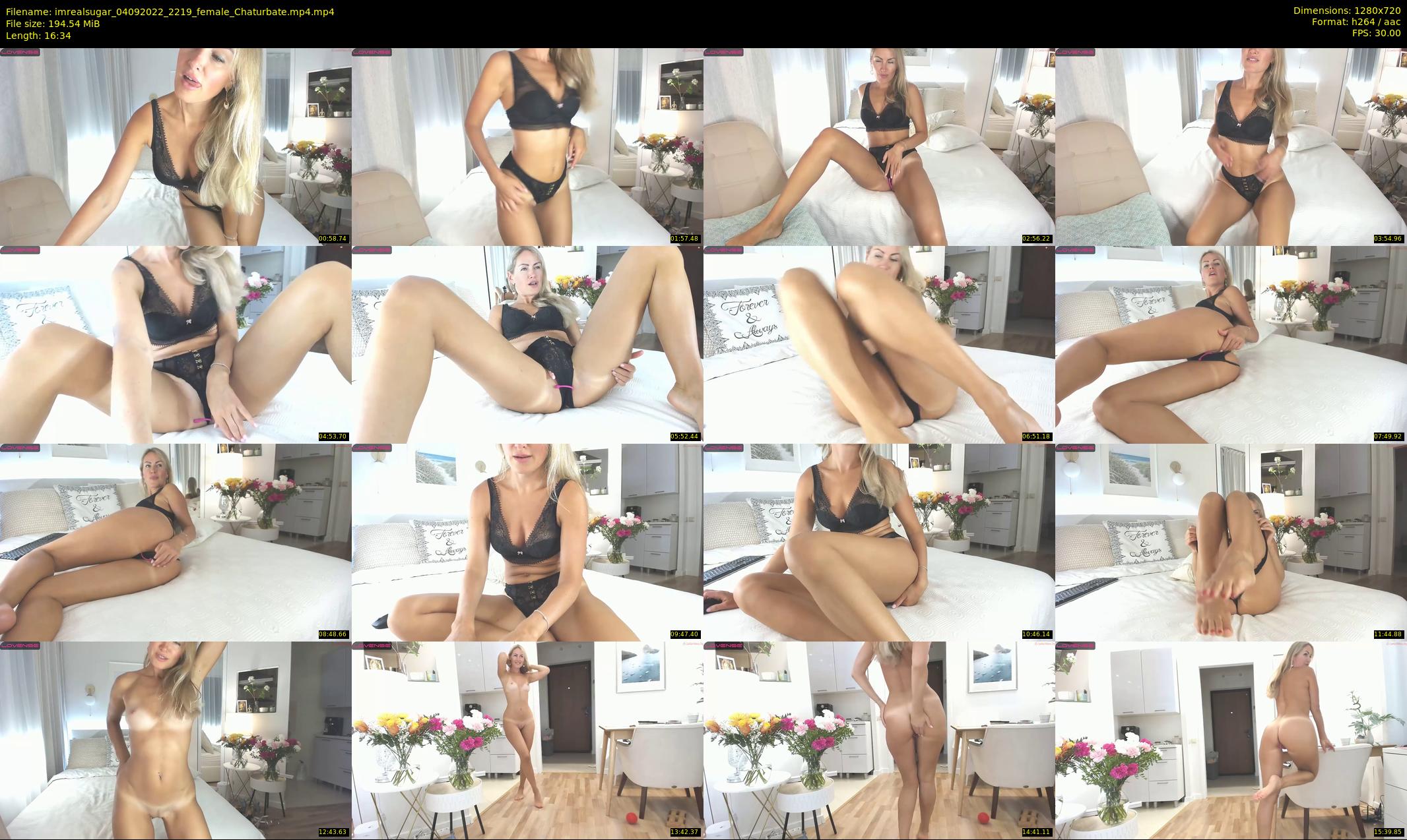 imrealsugar — 17 minute Chaturbate female cam show recording, 720p, Sep 4, 2022
