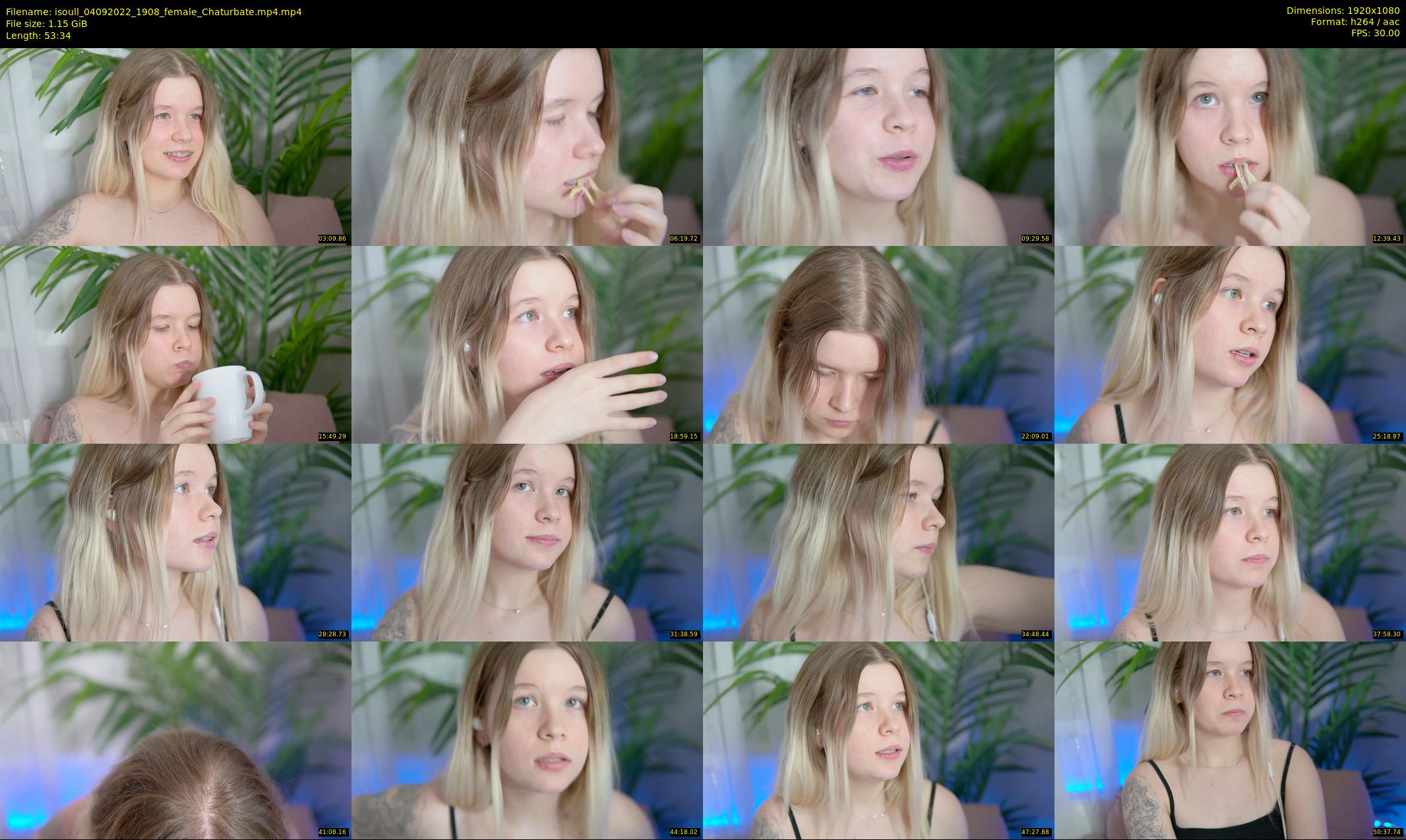 isoull — 54 minute Chaturbate female cam show recording, 1080p, Sep 4, 2022