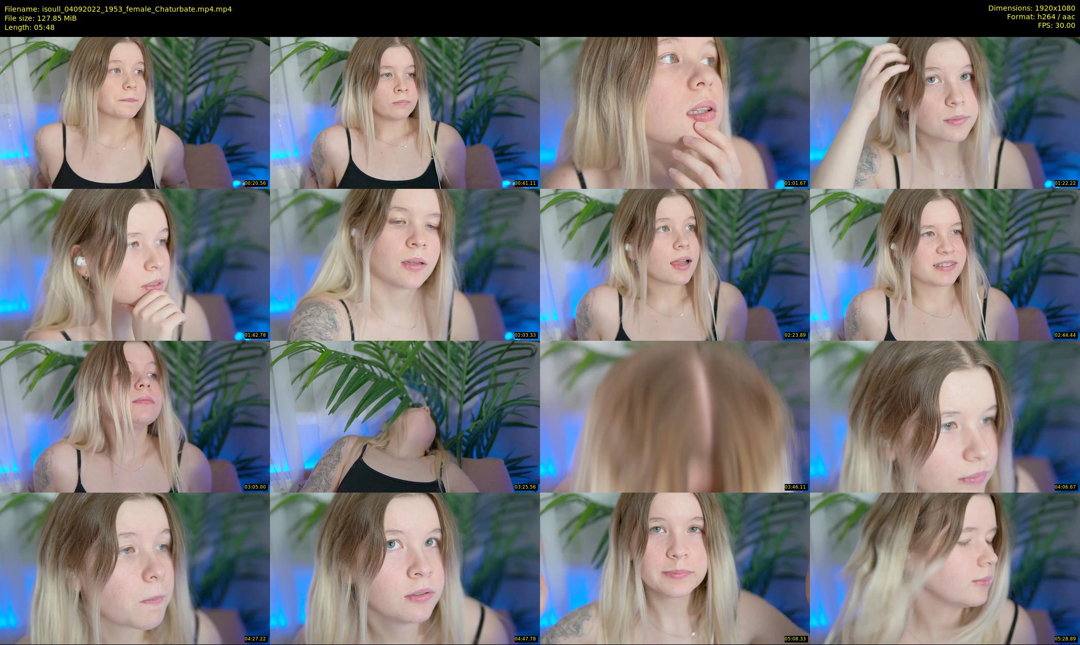 isoull — 6 minute Chaturbate female cam show recording, 1080p, Sep 4, 2022