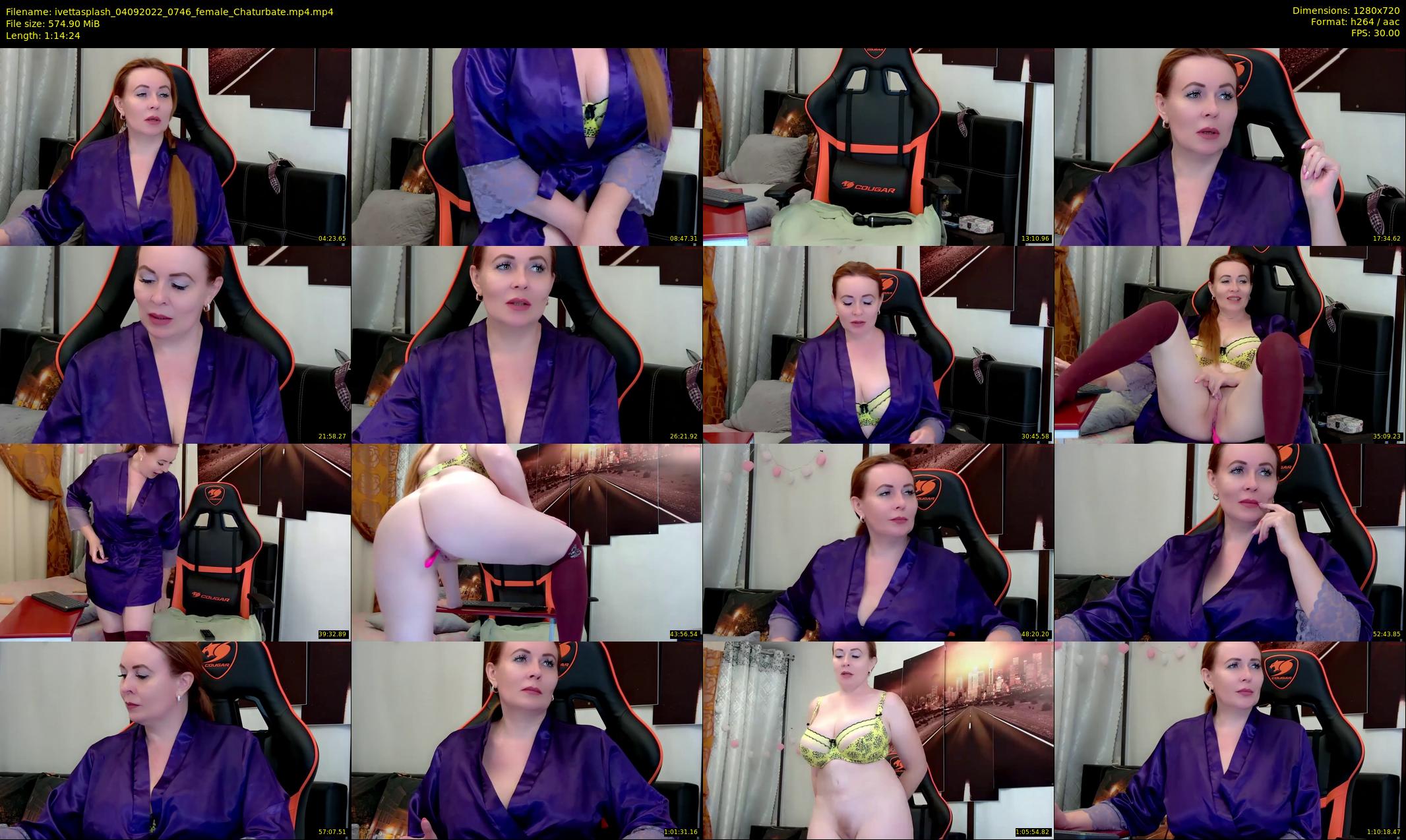 ivettasplash — 75 minute Chaturbate female cam show recording, 720p, Sep 4, 2022
