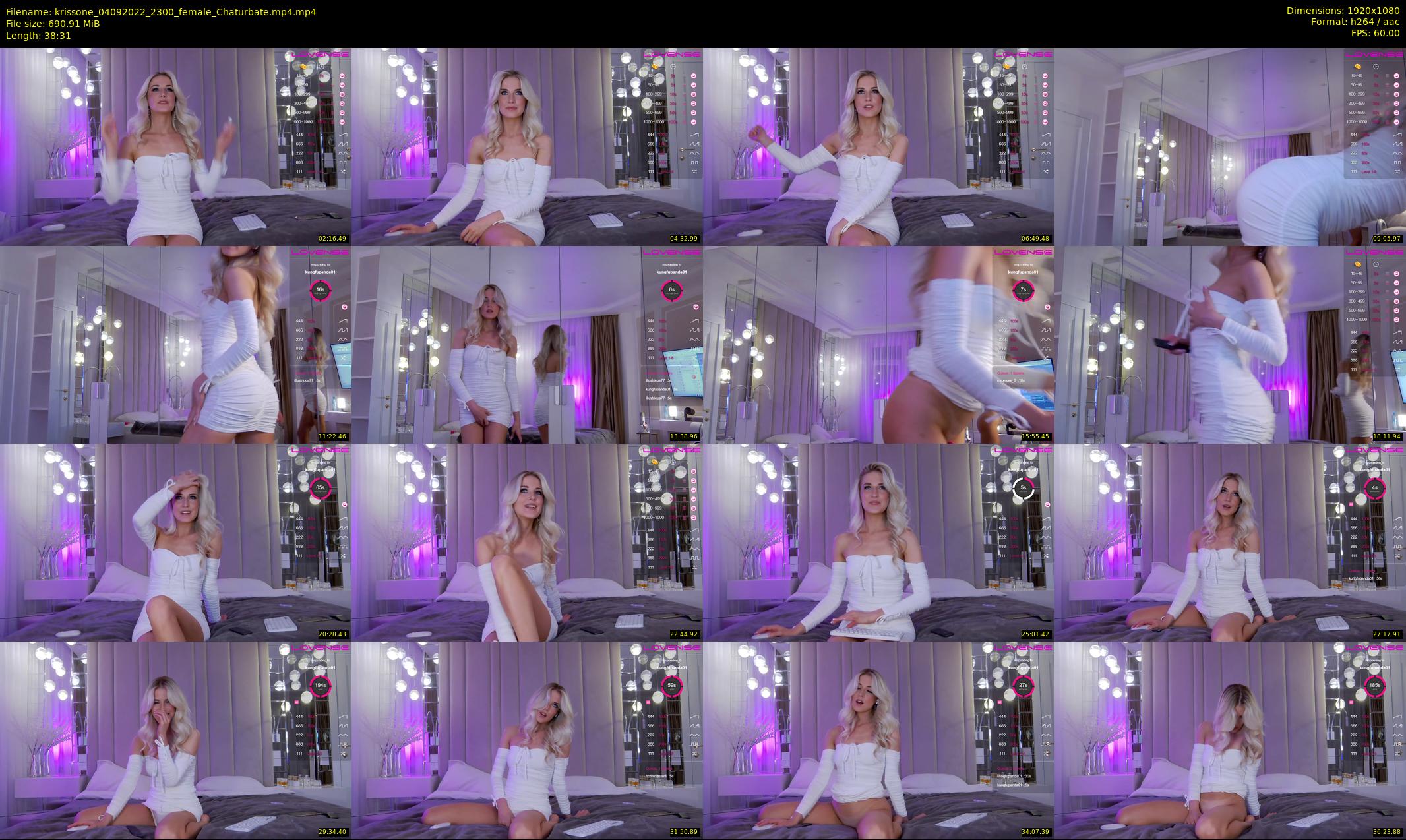 krissone — 39 minute Chaturbate female cam show recording, 1080p, Sep 4, 2022