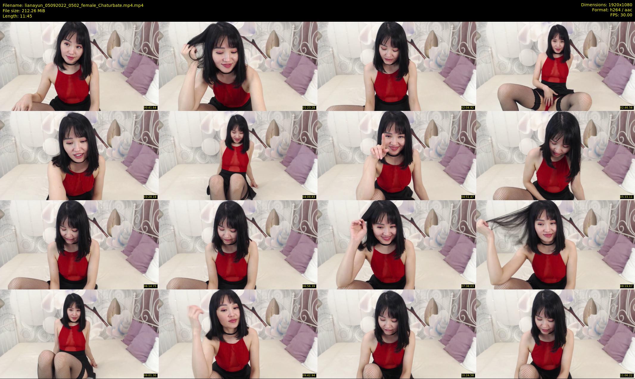 lianayun — 12 minute Chaturbate female cam show recording, 1080p, Sep 5, 2022