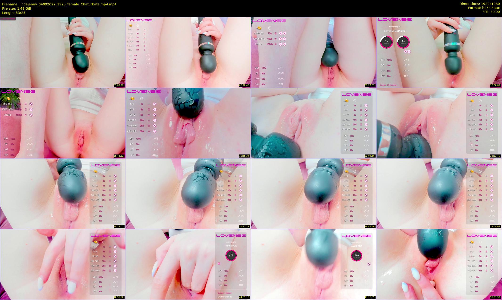 lindajenny — 54 minute Chaturbate couple cam show recording, 1080p, Sep 4, 2022