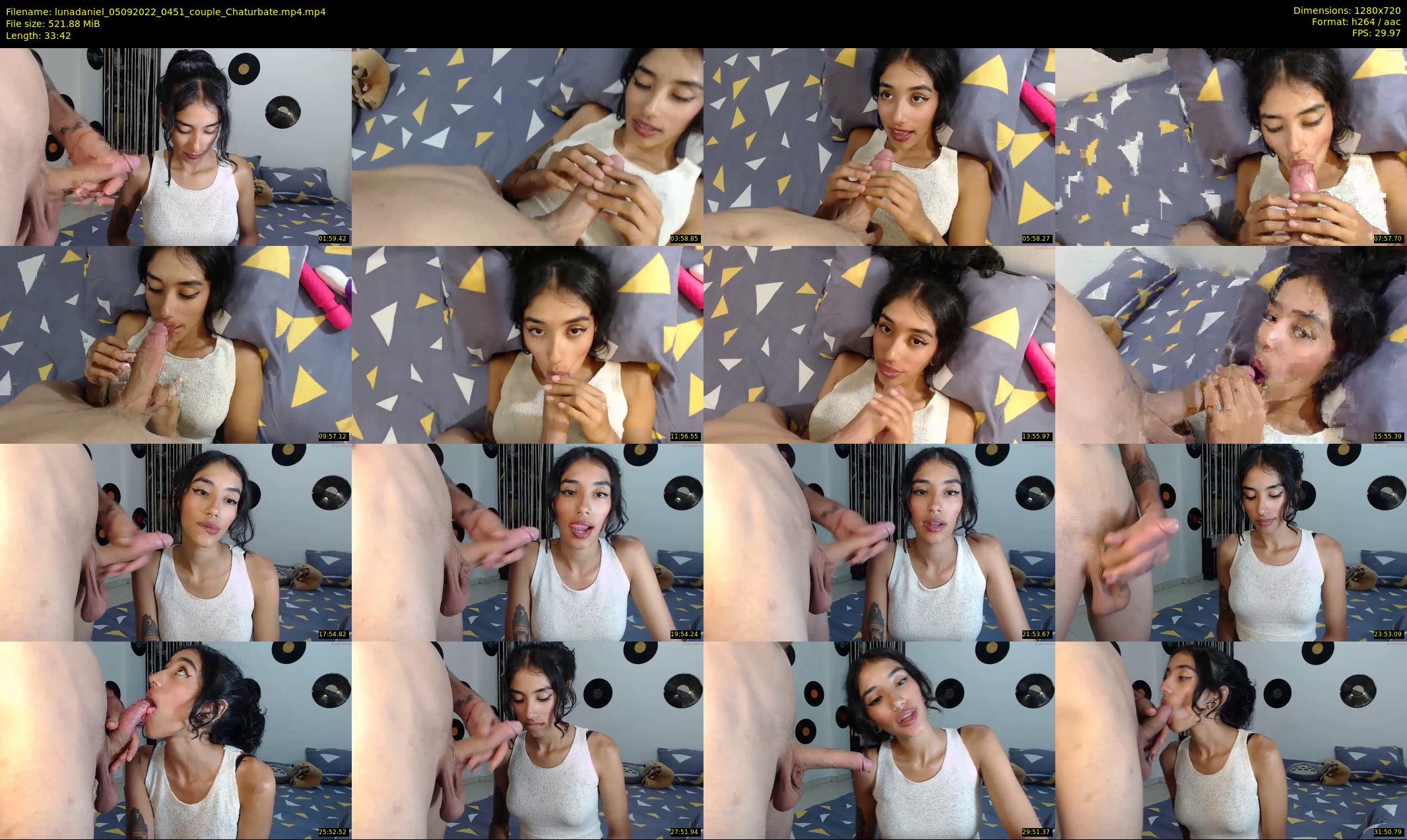 lunadaniel — 34 minute Chaturbate couple cam show recording, 720p, Sep 5, 2022