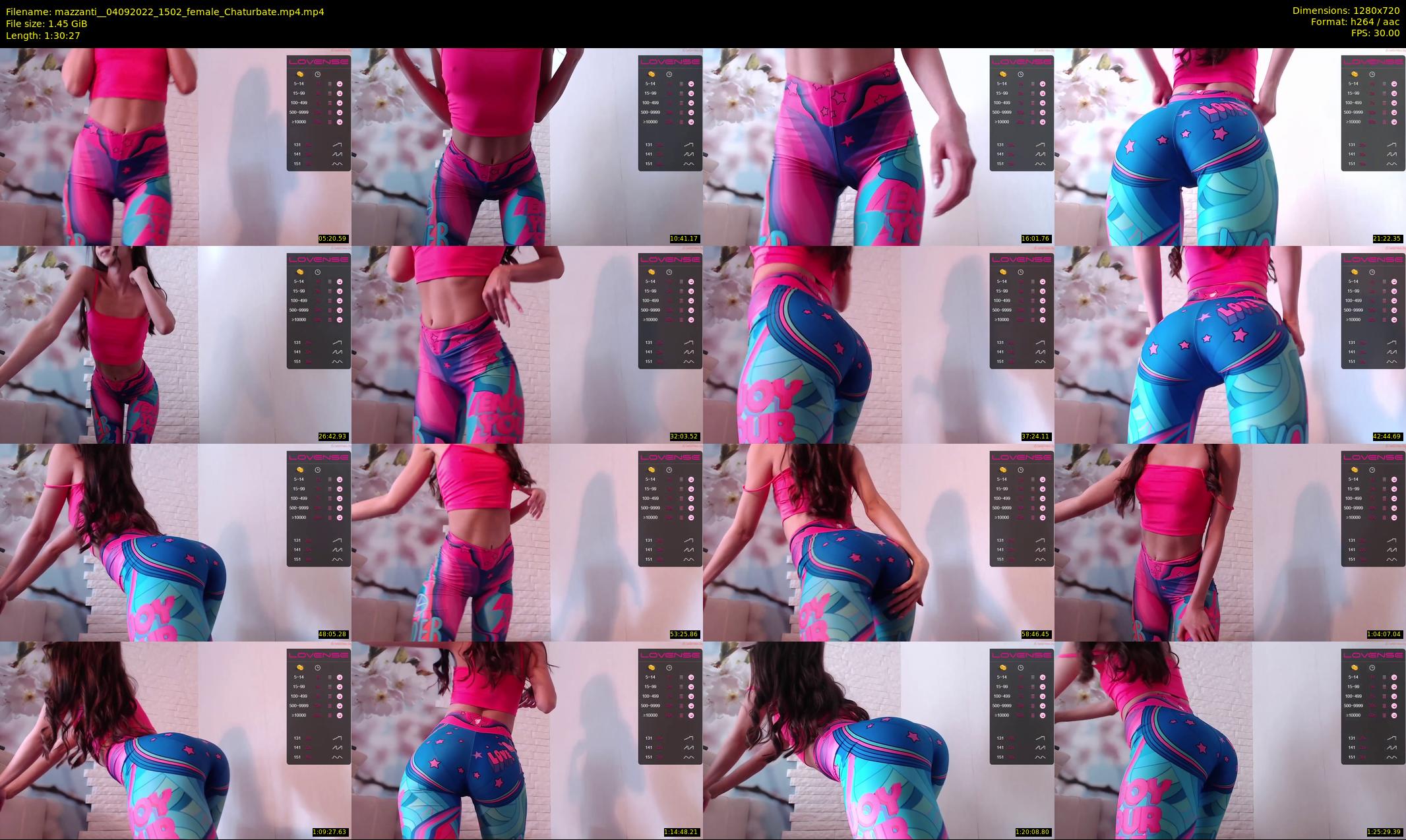 mazzanti_ — 91 minute Chaturbate female cam show recording, 720p, Sep 4, 2022