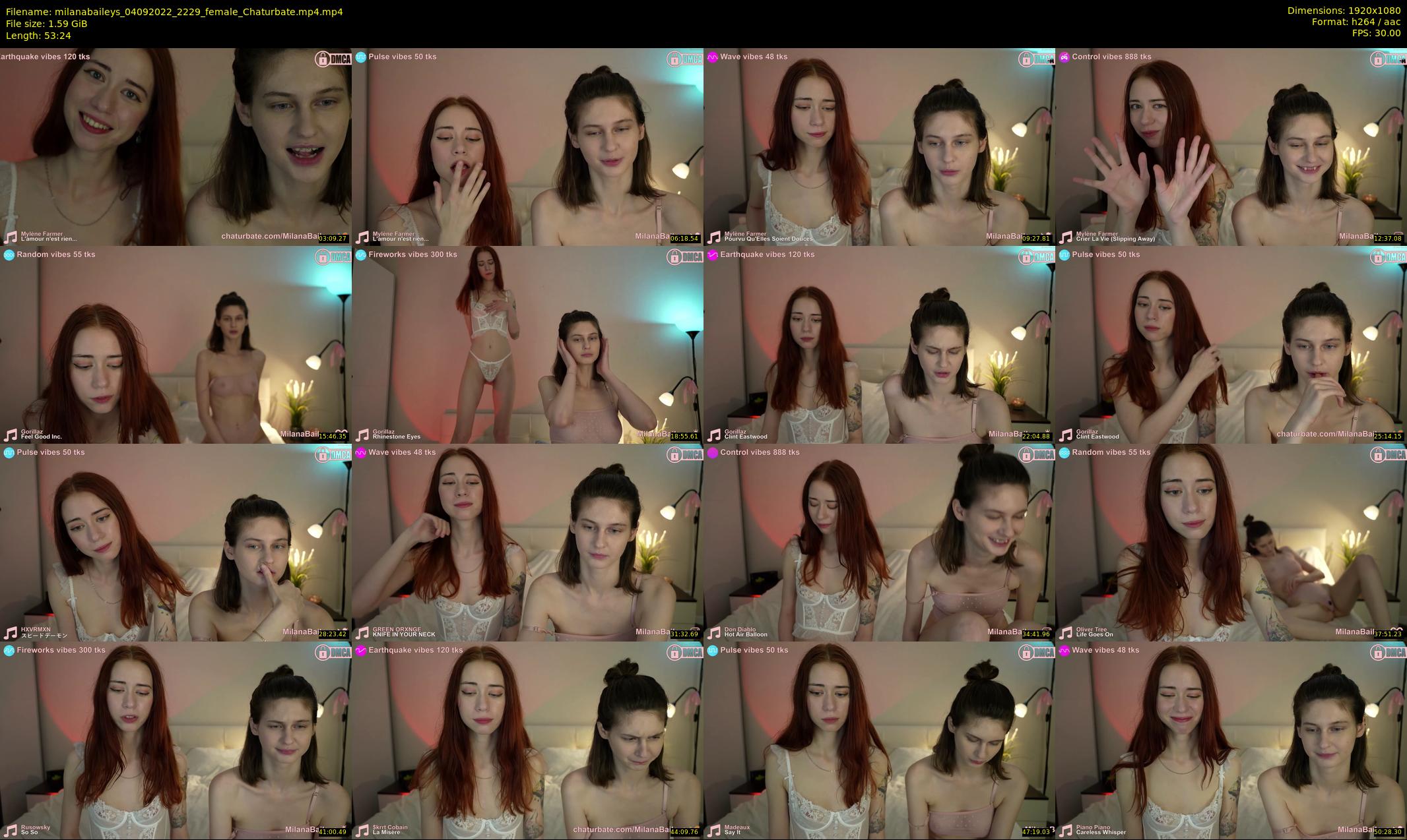 milanabaileys — 54 minute Chaturbate female cam show recording, 1080p, Sep 4, 2022