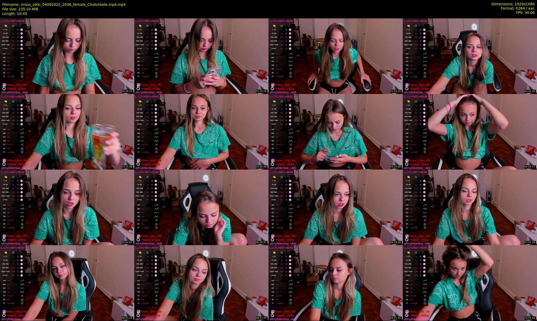 misss_vikki — 11 minute Chaturbate female cam show recording, 1080p, Sep 4, 2022