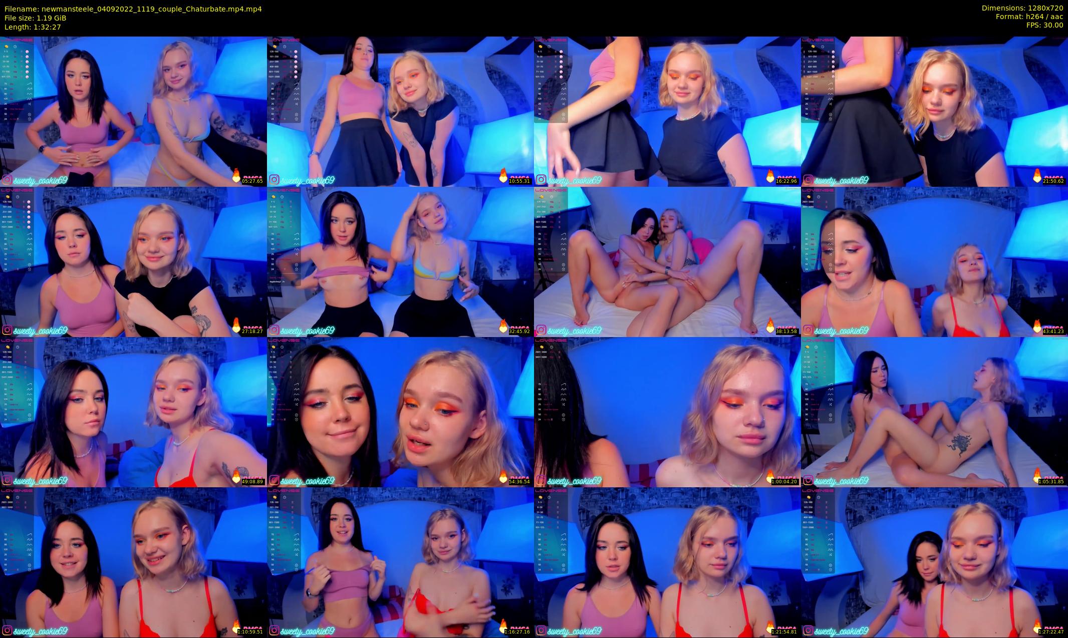 newmansteele — 93 minute Chaturbate couple cam show recording, 720p, Sep 4, 2022