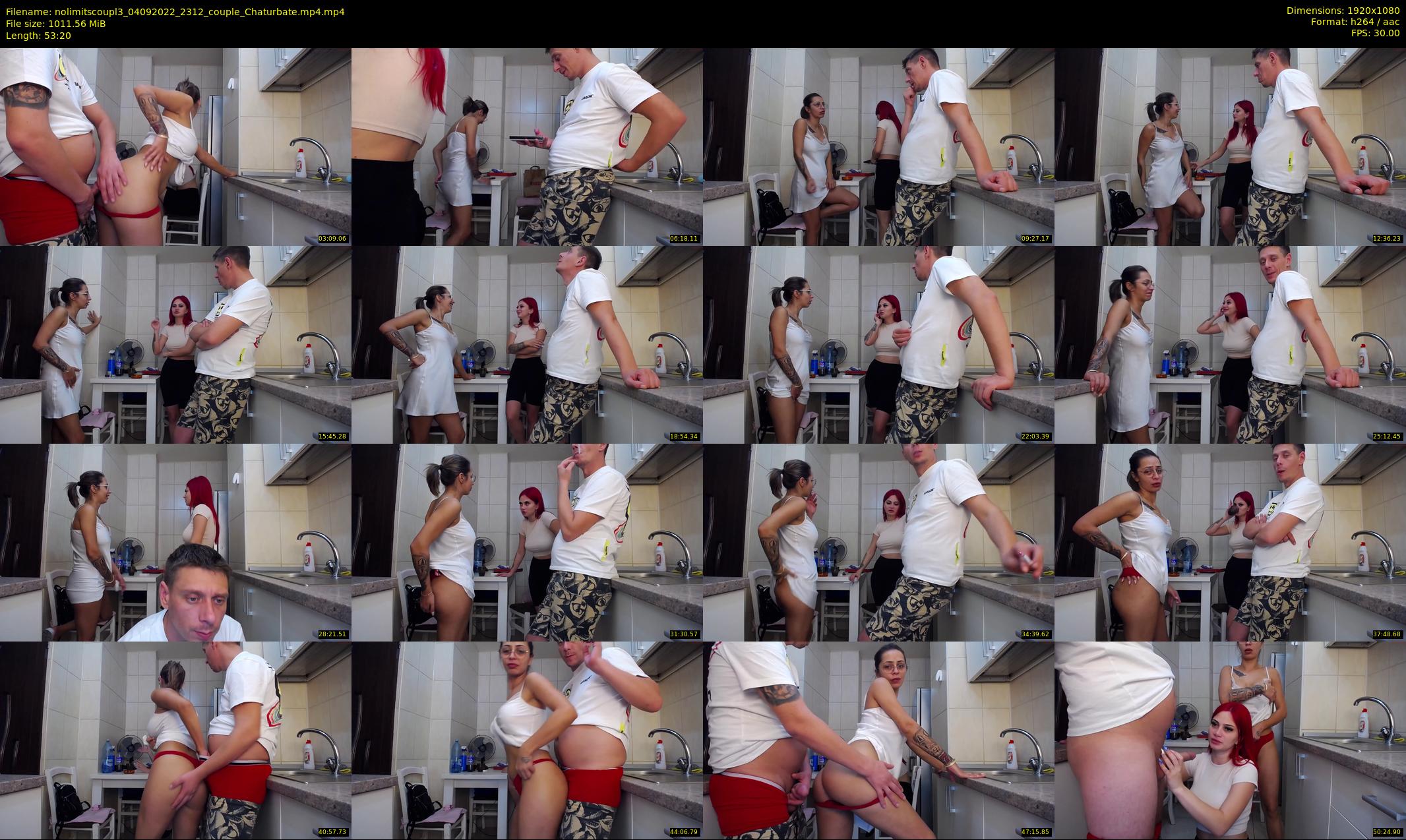 nolimitscoupl3 — 54 minute Chaturbate couple cam show recording, 1080p, Sep 4, 2022