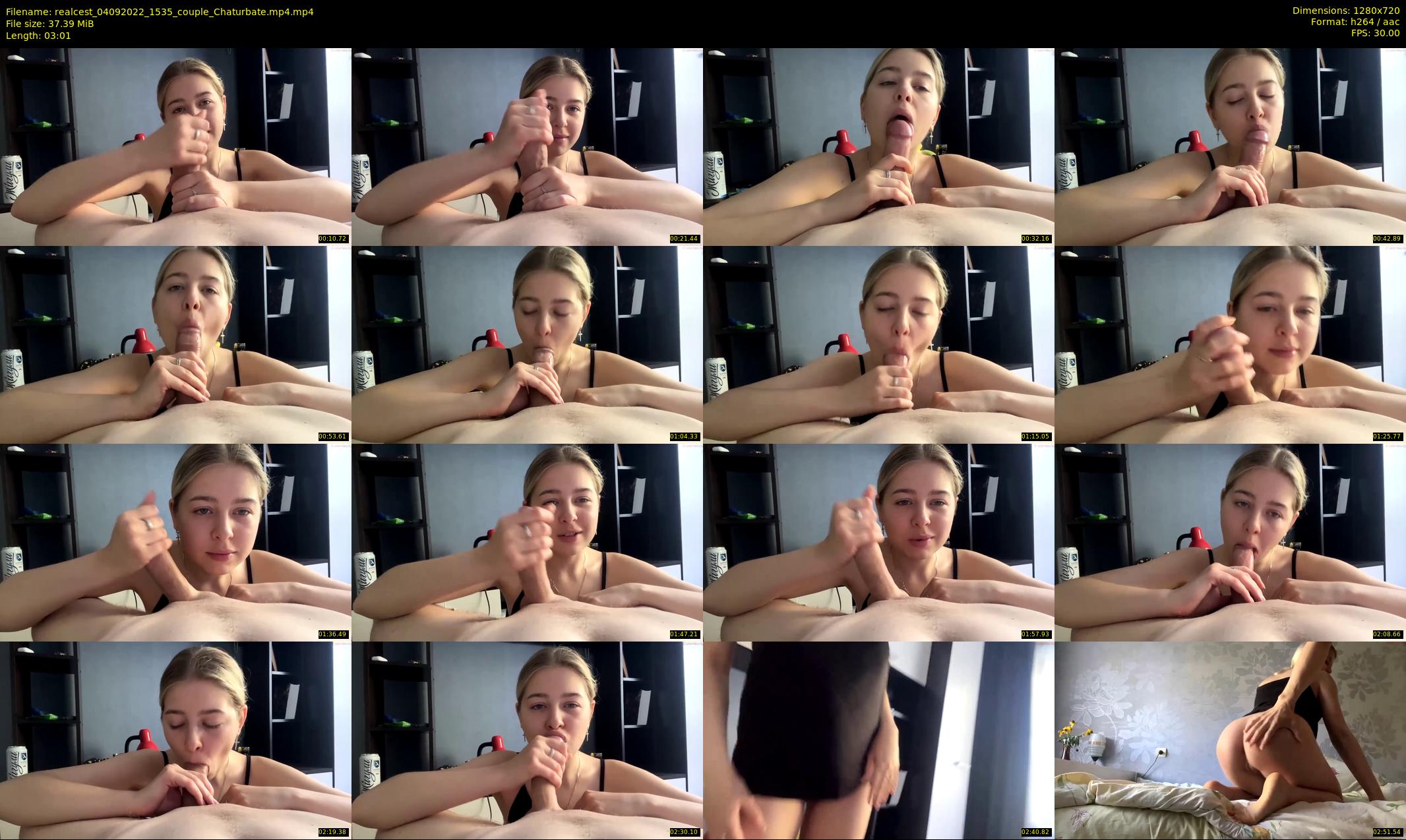 realcest — 4 minute Chaturbate couple cam show recording, 720p, Sep 4, 2022
