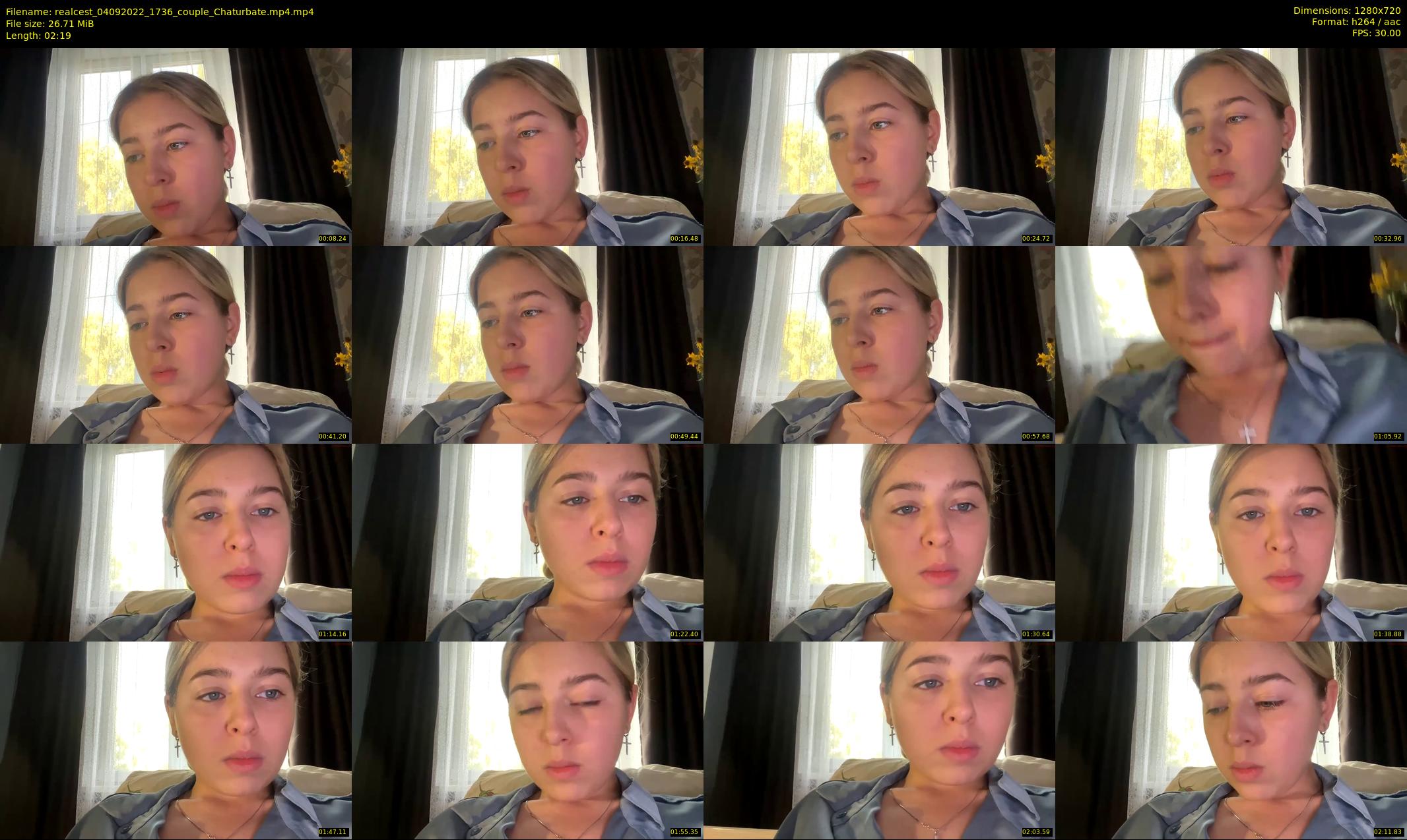 realcest — 3 minute Chaturbate couple cam show recording, 720p, Sep 4, 2022