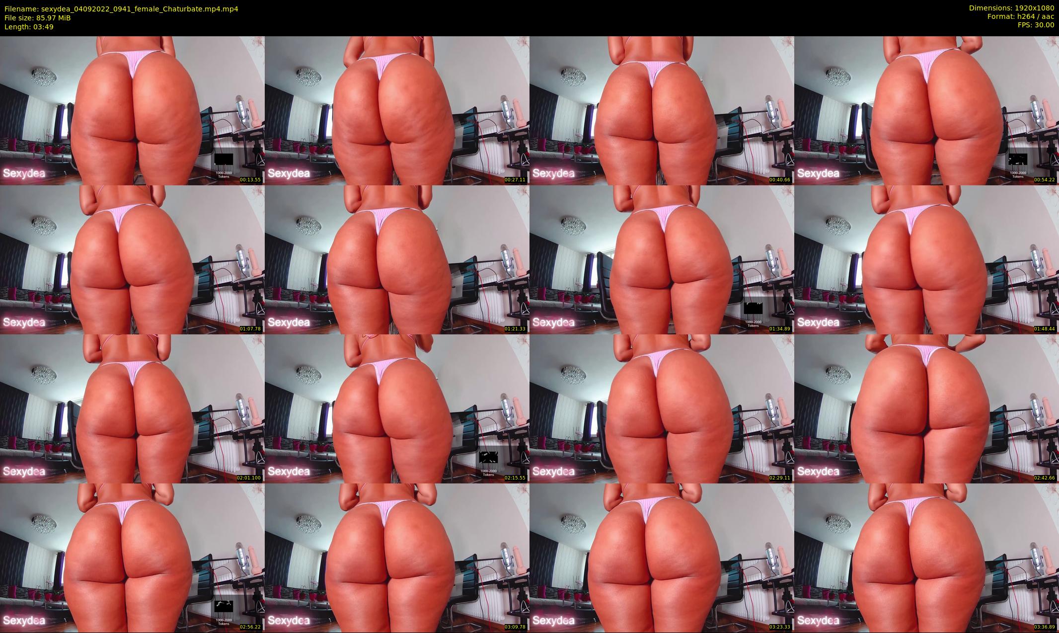sexydea — 4 minute Chaturbate female cam show recording, 1080p, Sep 4, 2022