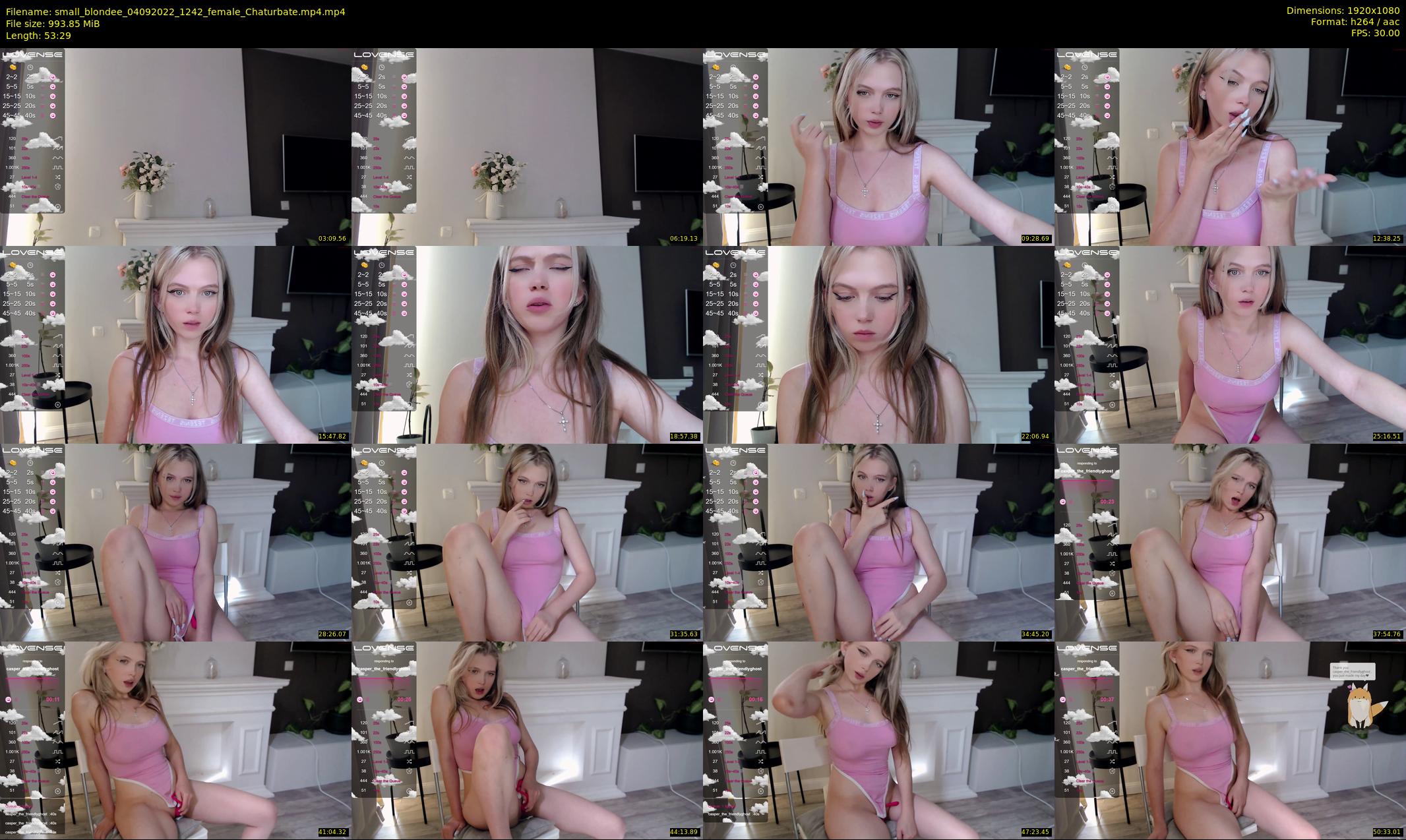small_blondee — 54 minute Chaturbate female cam show recording, 1080p, Sep 4, 2022