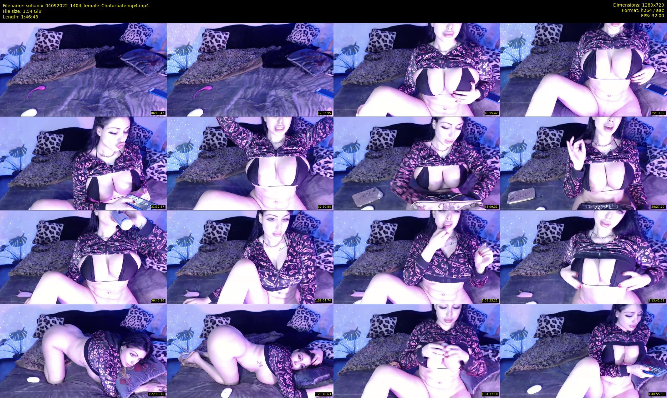 sofianix — 107 minute Chaturbate female cam show recording, 720p, Sep 4, 2022