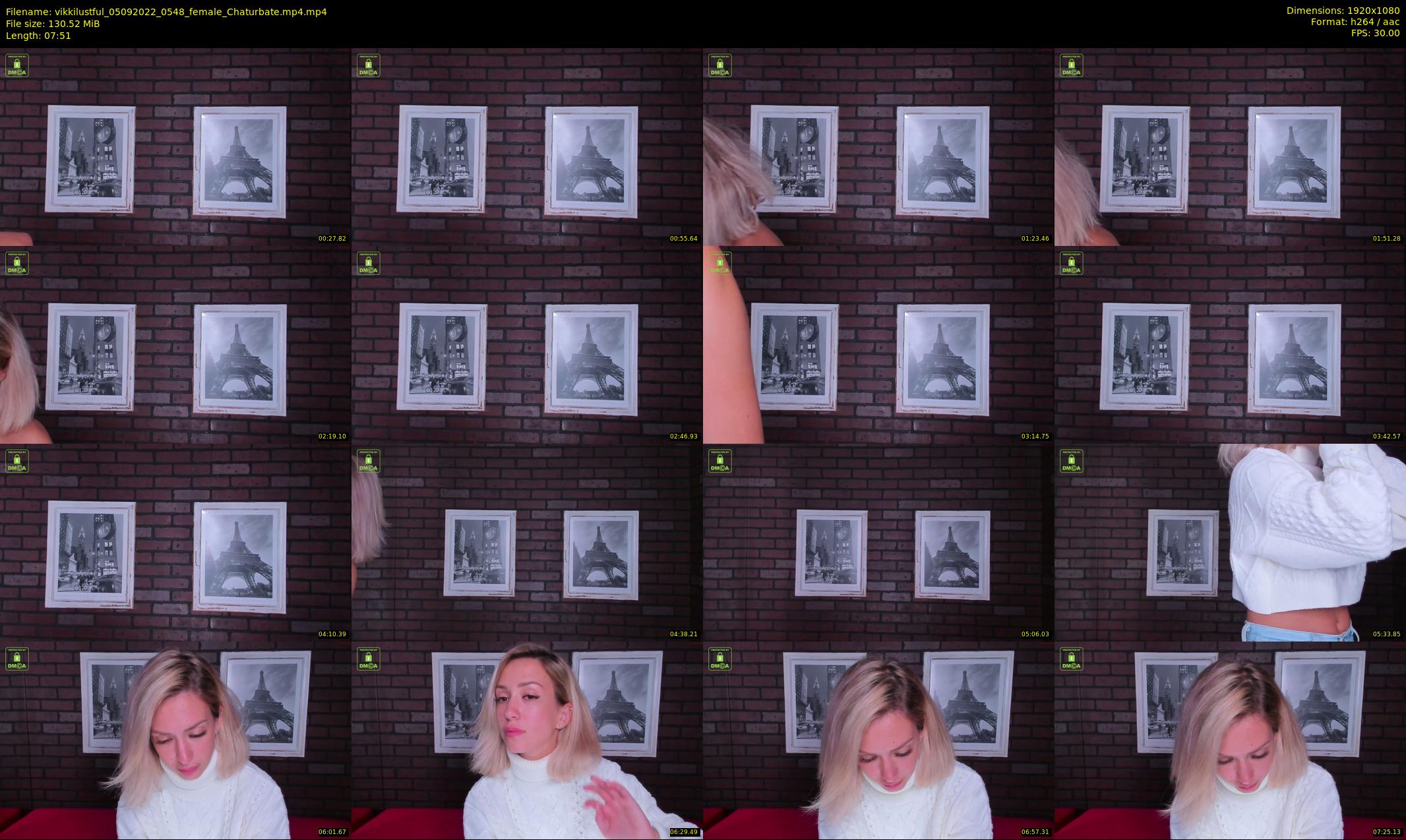 vikkilustful — 8 minute Chaturbate female cam show recording, 1080p, Sep 5, 2022