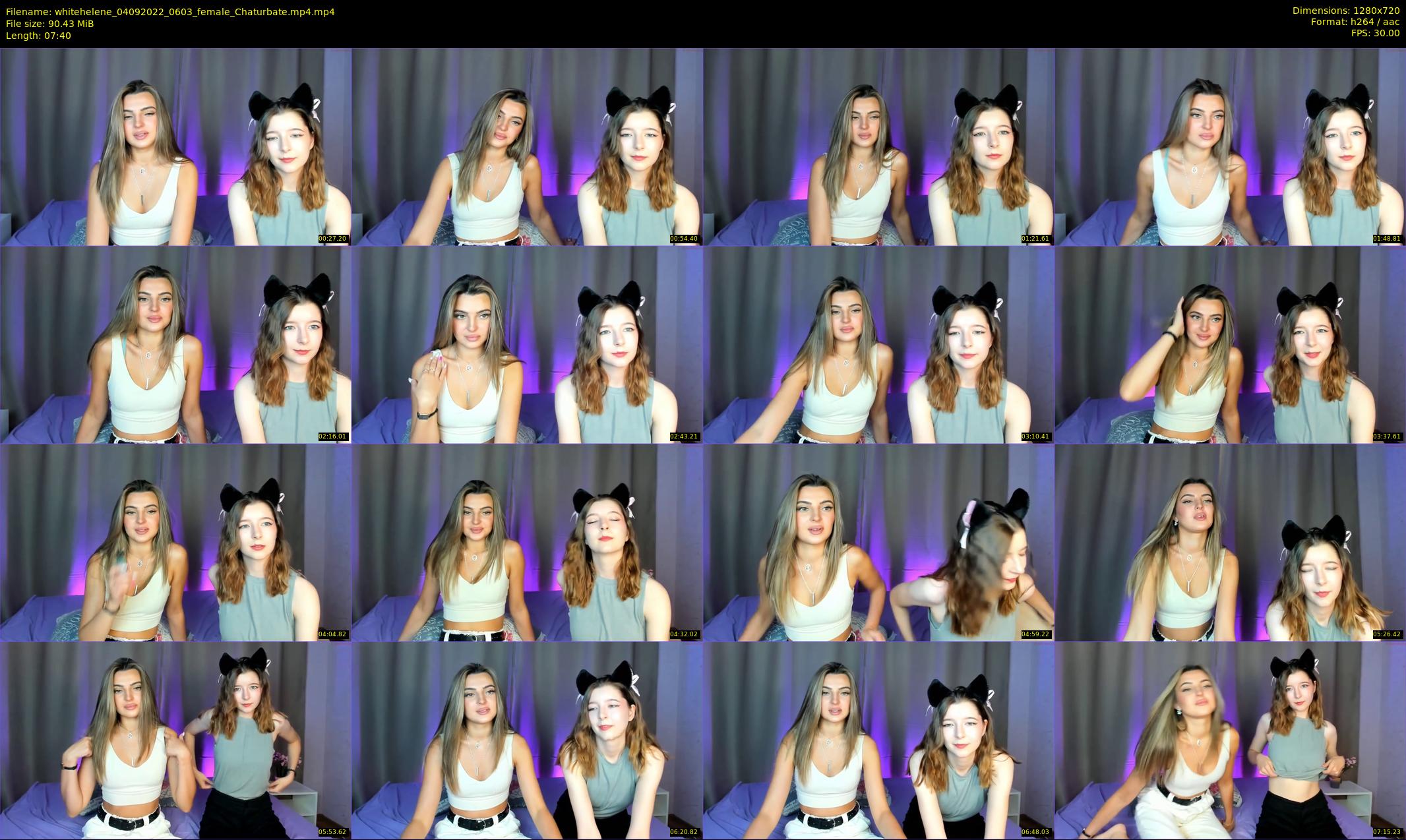 whitehelene — 8 minute Chaturbate female cam show recording, 720p, Sep 4, 2022