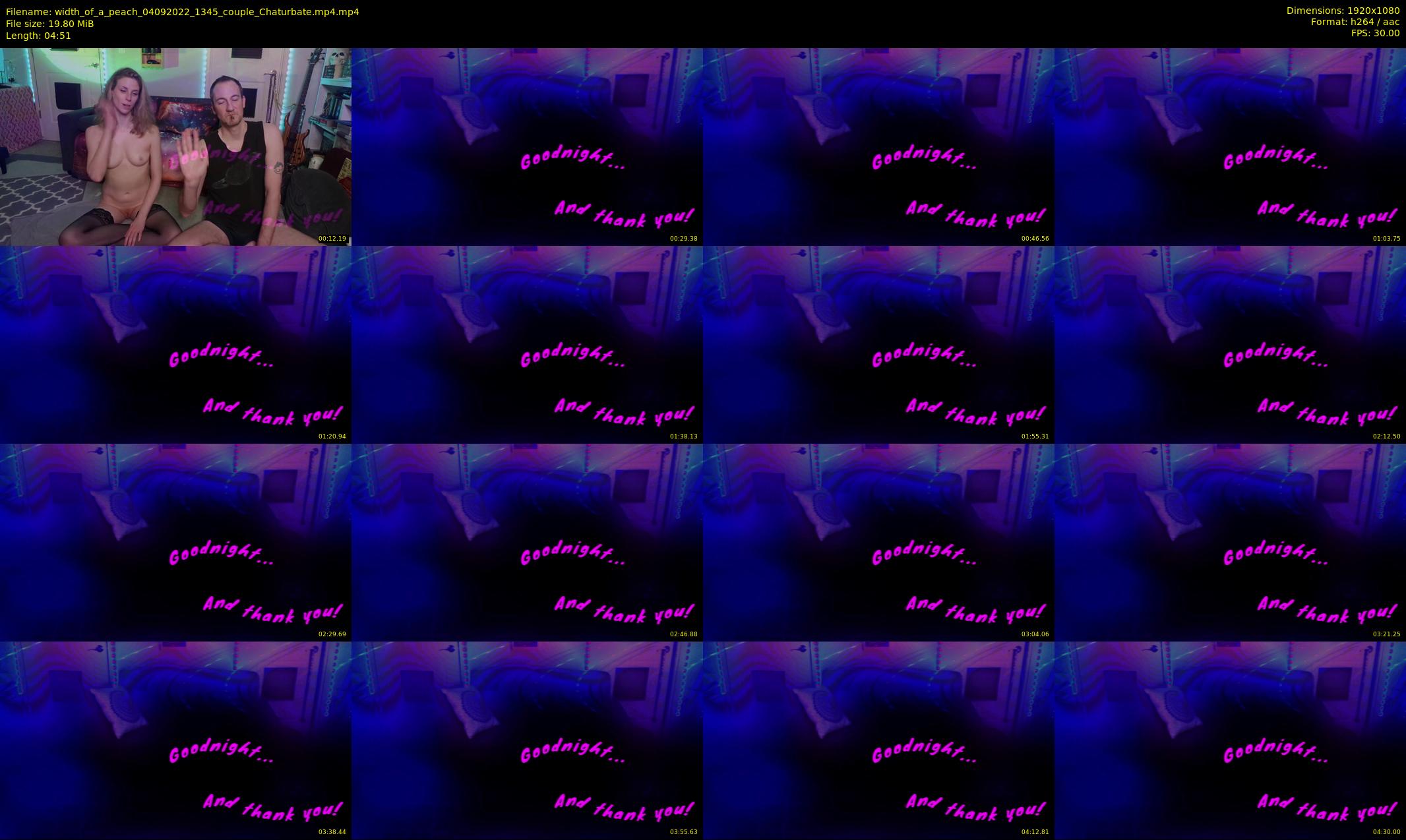 width_of_a_peach — 5 minute Chaturbate couple cam show recording, 1080p, Sep 4, 2022