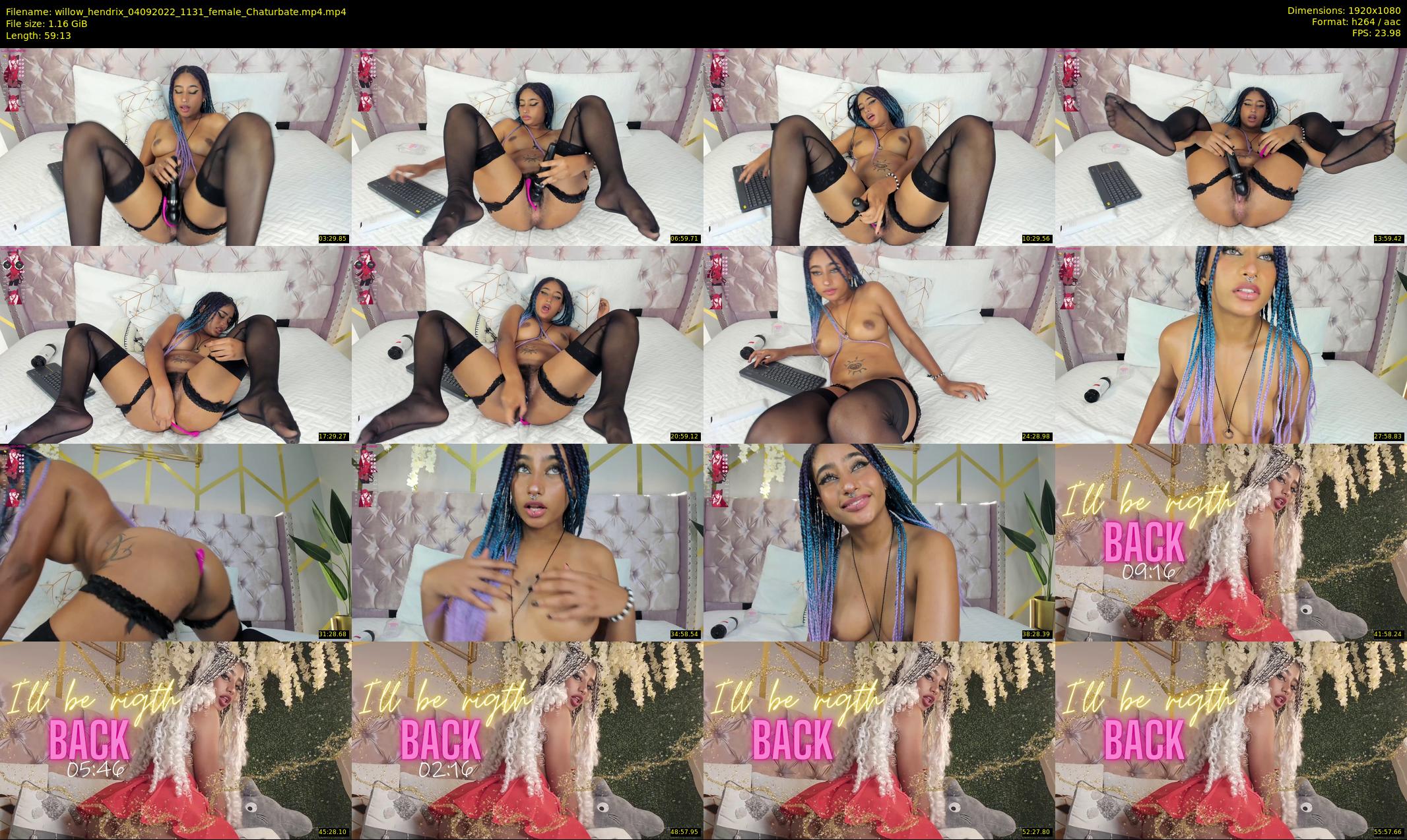 willow_hendrix — 60 minute Chaturbate female cam show recording, 1080p, Sep 4, 2022