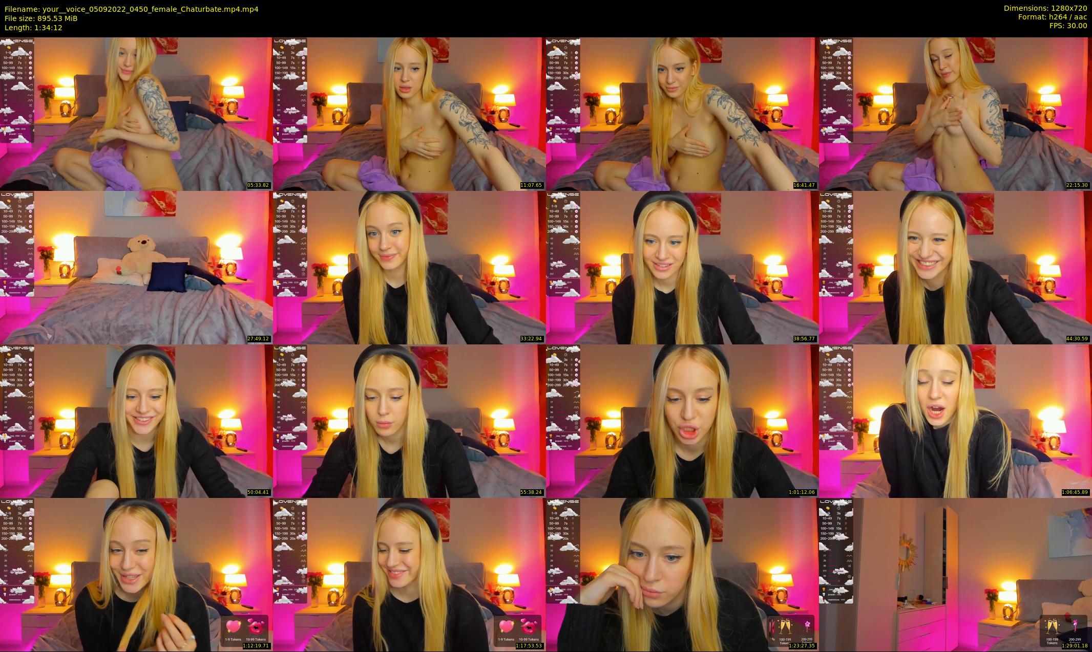 your__voice — 95 minute Chaturbate female cam show recording, 720p, Sep 5, 2022