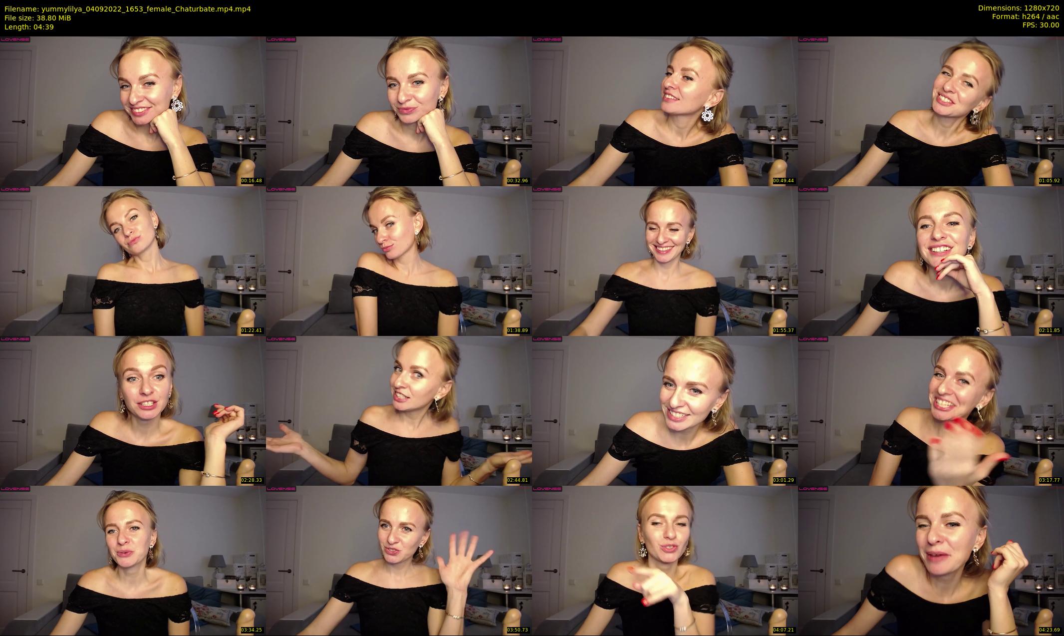 yummylilya — 5 minute Chaturbate female cam show recording, 720p, Sep 4, 2022
