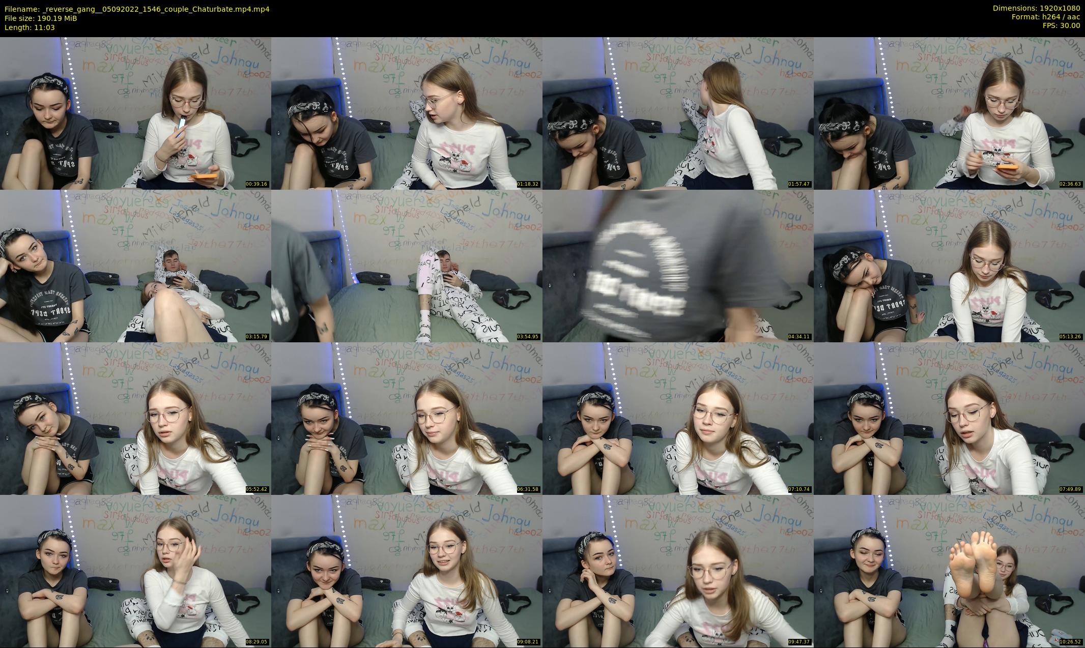 _reverse_gang_ — 12 minute Chaturbate couple cam show recording, 1080p, Sep 5, 2022