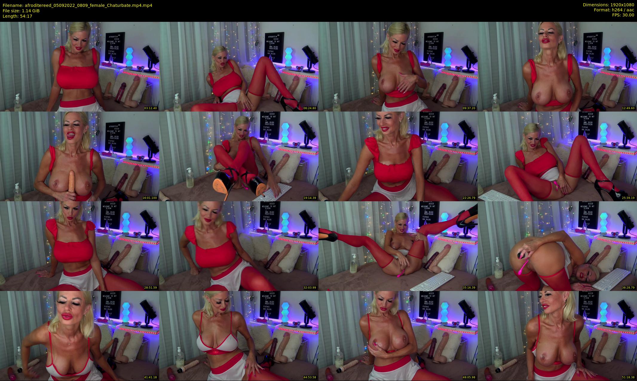 afroditereed — 55 minute Chaturbate female cam show recording, 1080p, Sep 5, 2022