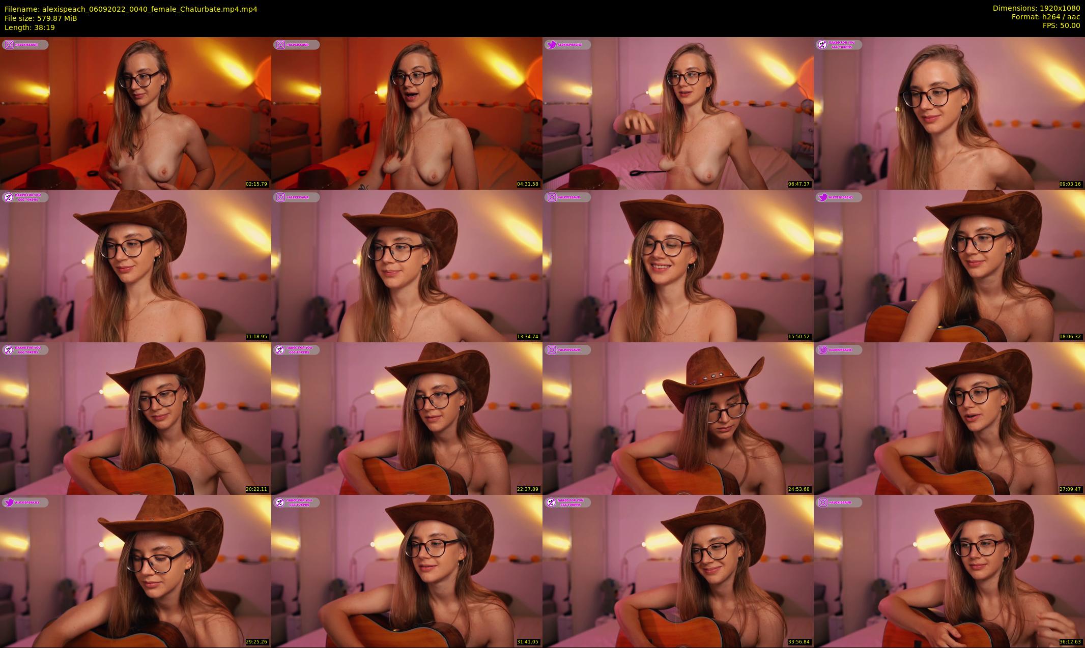 alexispeach — 39 minute Chaturbate female cam show recording, 1080p, Sep 6, 2022
