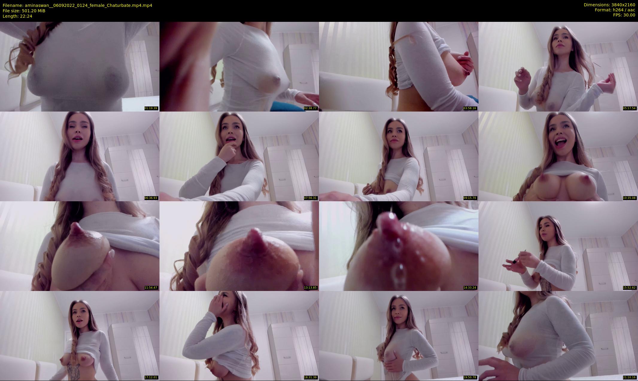 aminaswan_ — 23 minute Chaturbate female cam show recording, 4K, Sep 6, 2022