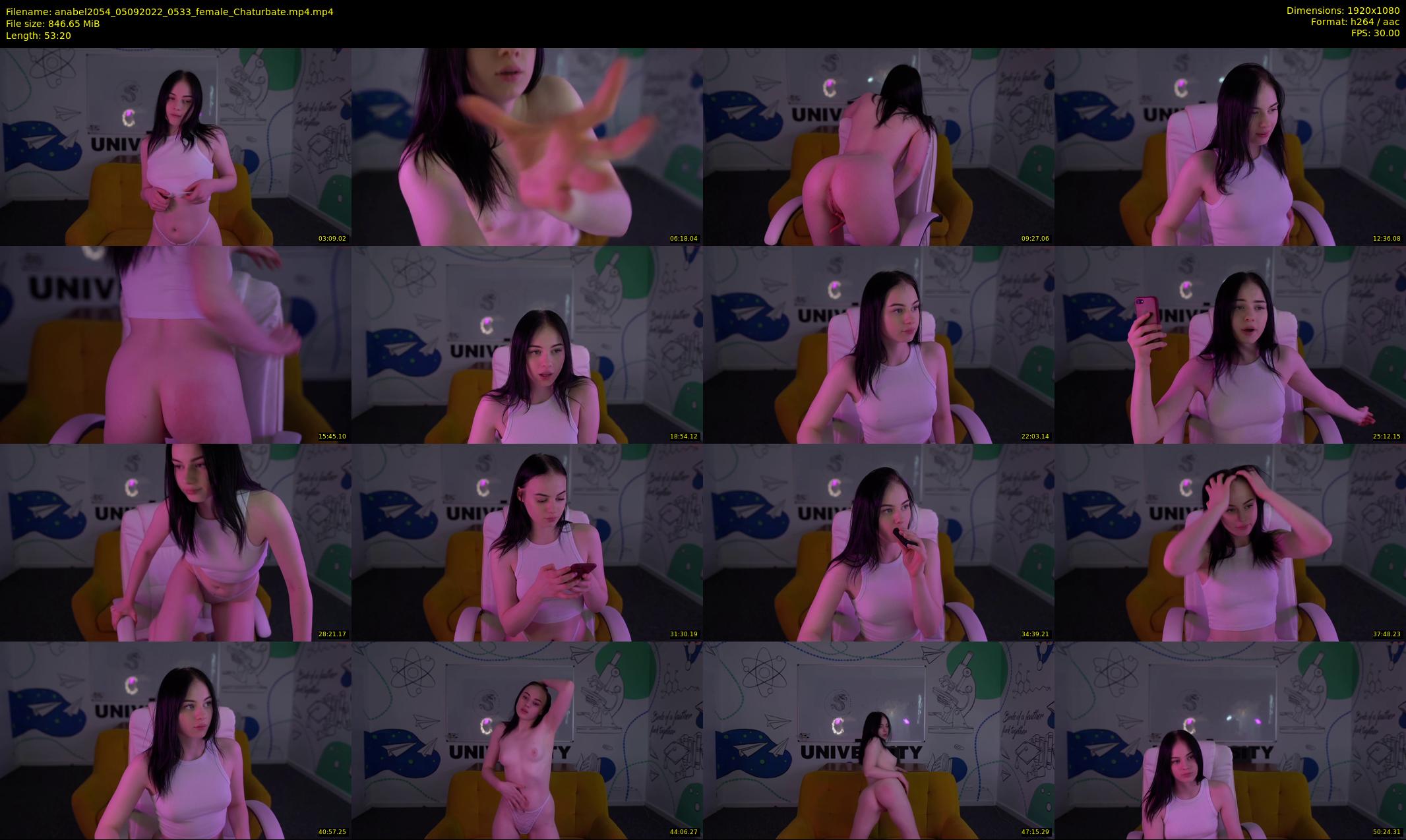 anabel2054 — 54 minute Chaturbate female cam show recording, 1080p, Sep 5, 2022