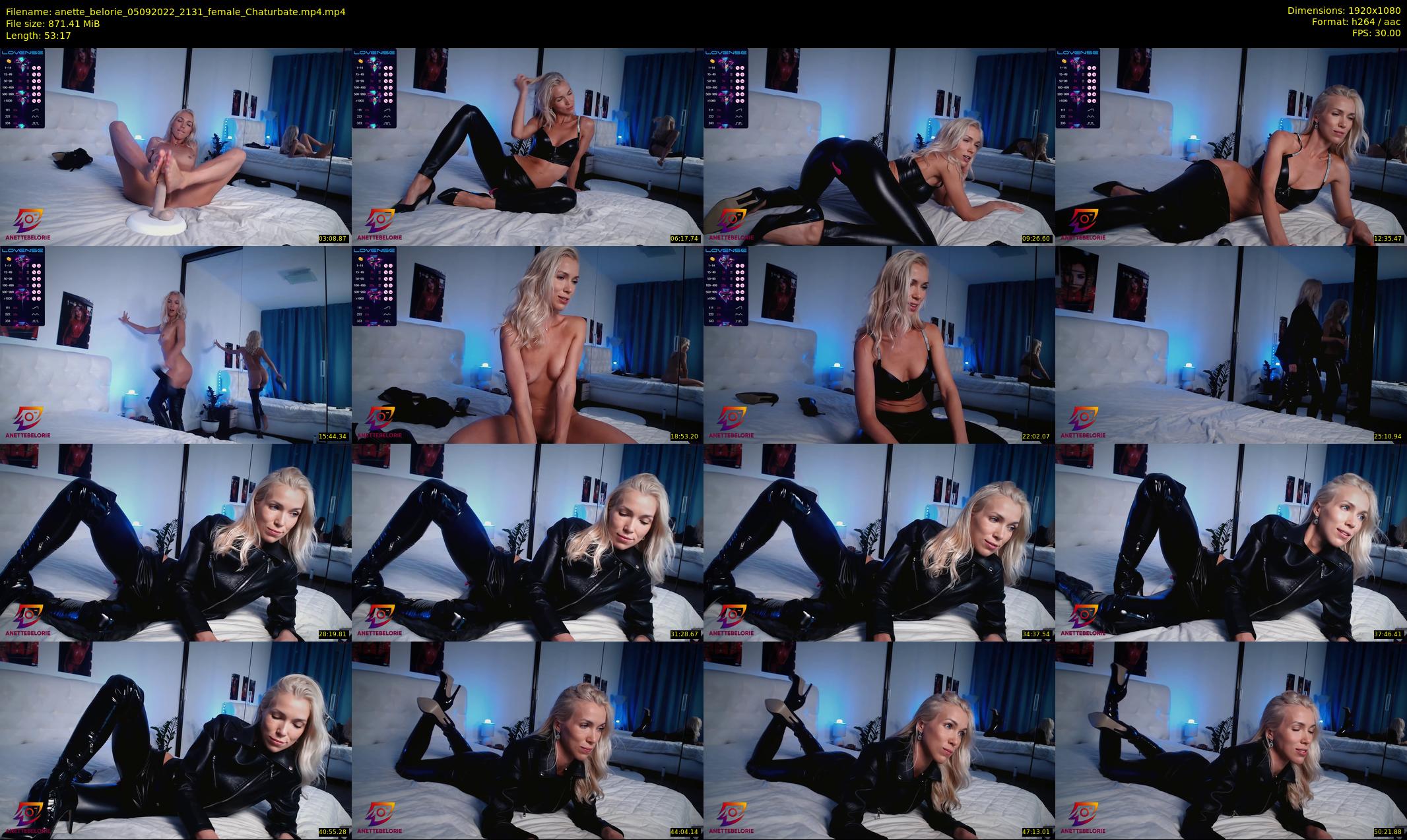 anette_belorie — 54 minute Chaturbate female cam show recording, 1080p, Sep 5, 2022