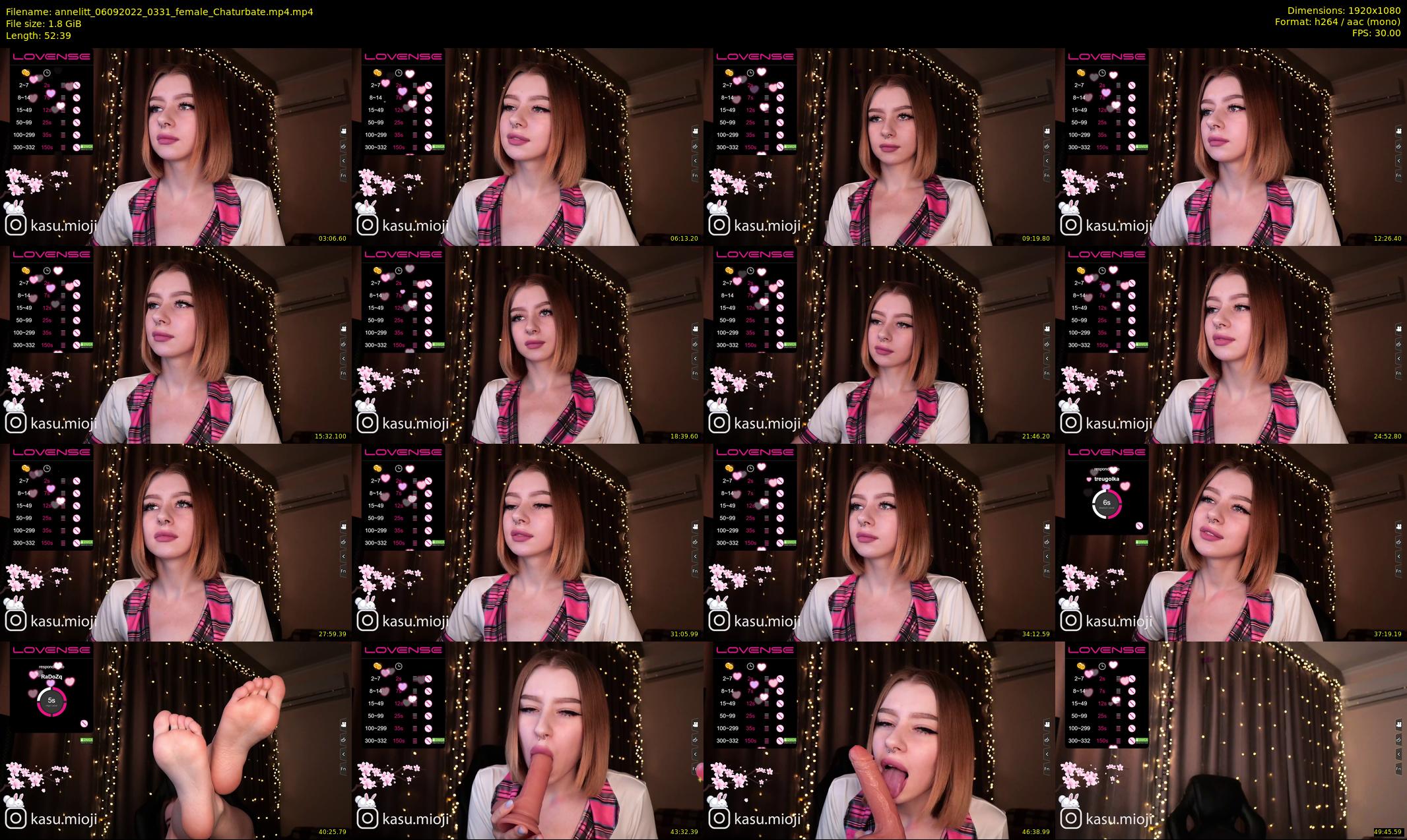 annelitt — 53 minute Chaturbate female cam show recording, 1080p, Sep 6, 2022