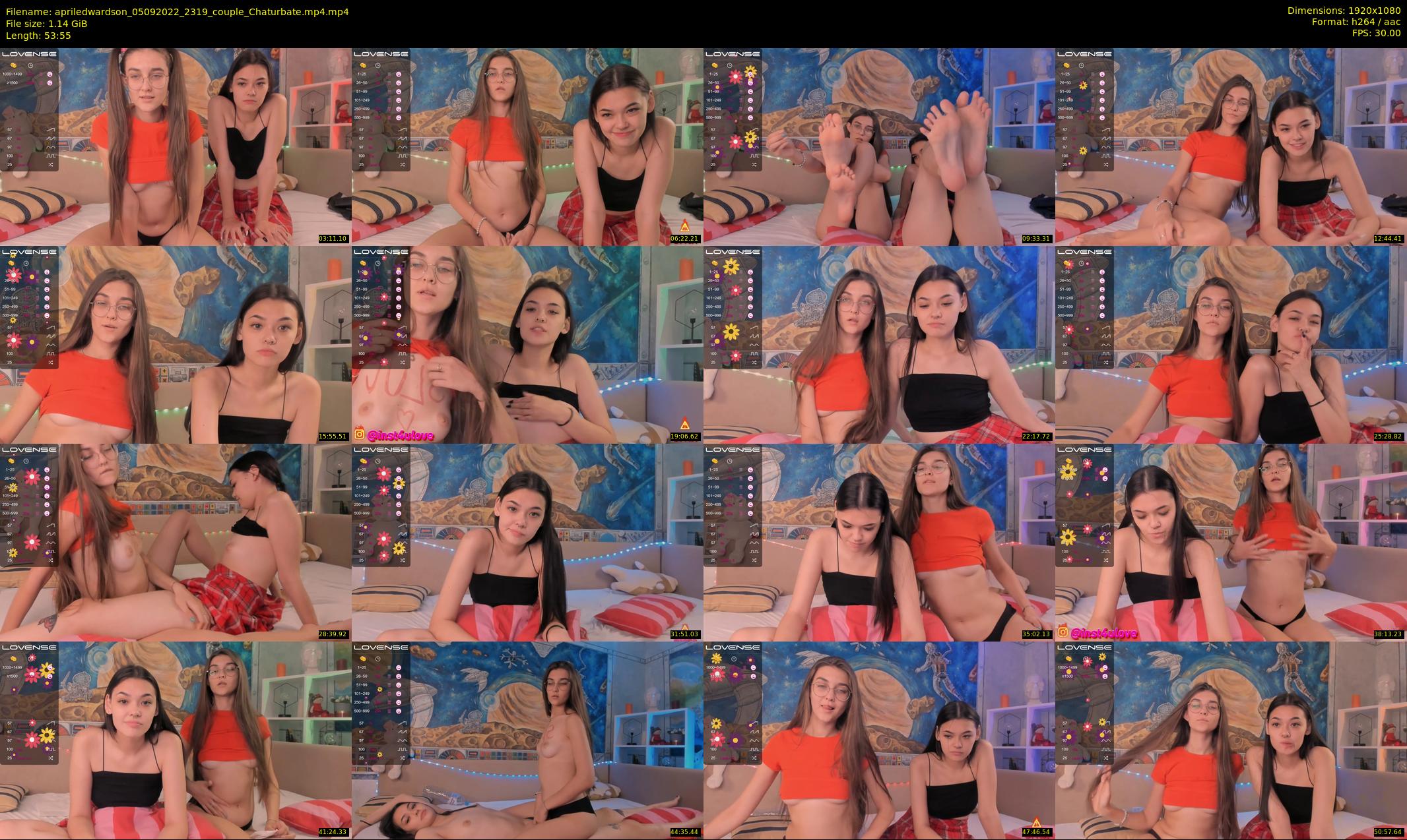 apriledwardson — 54 minute Chaturbate couple cam show recording, 1080p, Sep 5, 2022
