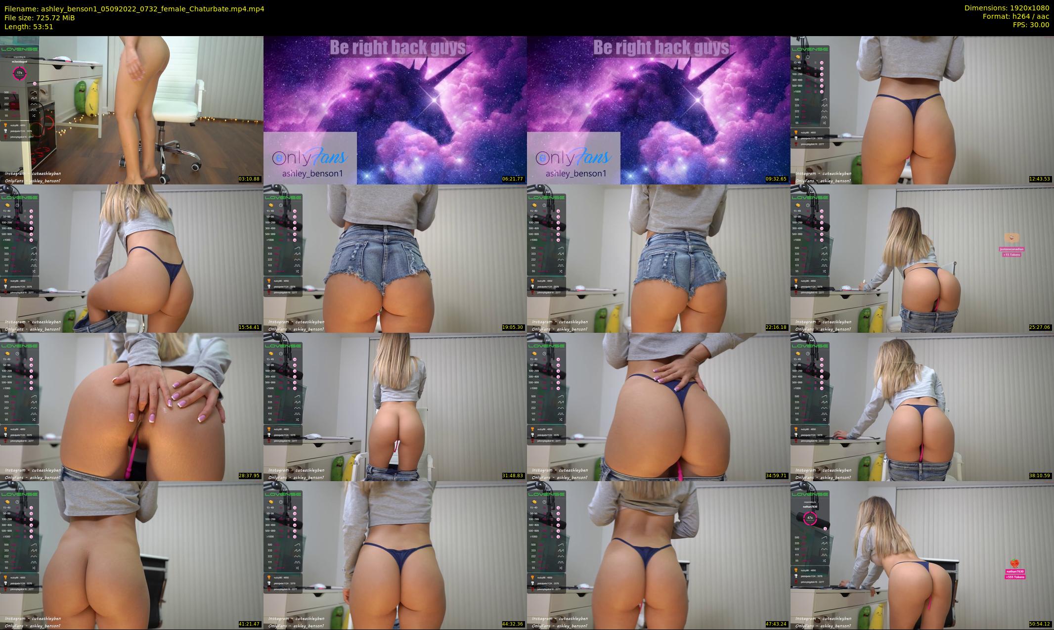 ashley_benson1 — 54 minute Chaturbate female cam show recording, 1080p, Sep 5, 2022