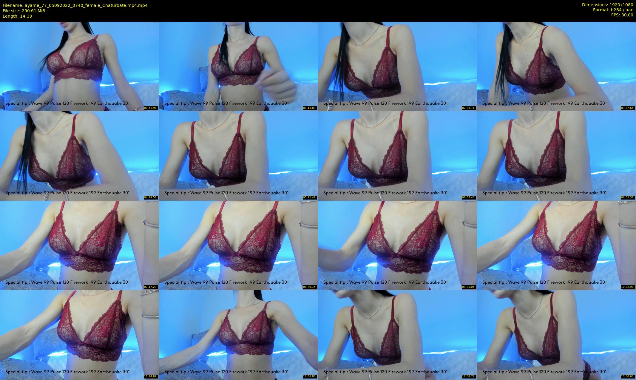 ayame_77 — 15 minute Chaturbate female cam show recording, 1080p, Sep 5, 2022
