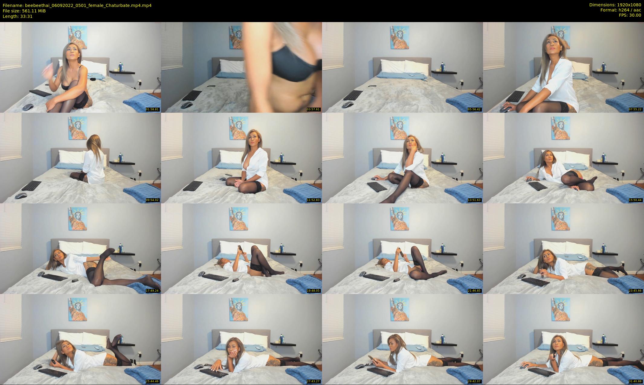 beebeethai — 34 minute Chaturbate female cam show recording, 1080p, Sep 6, 2022