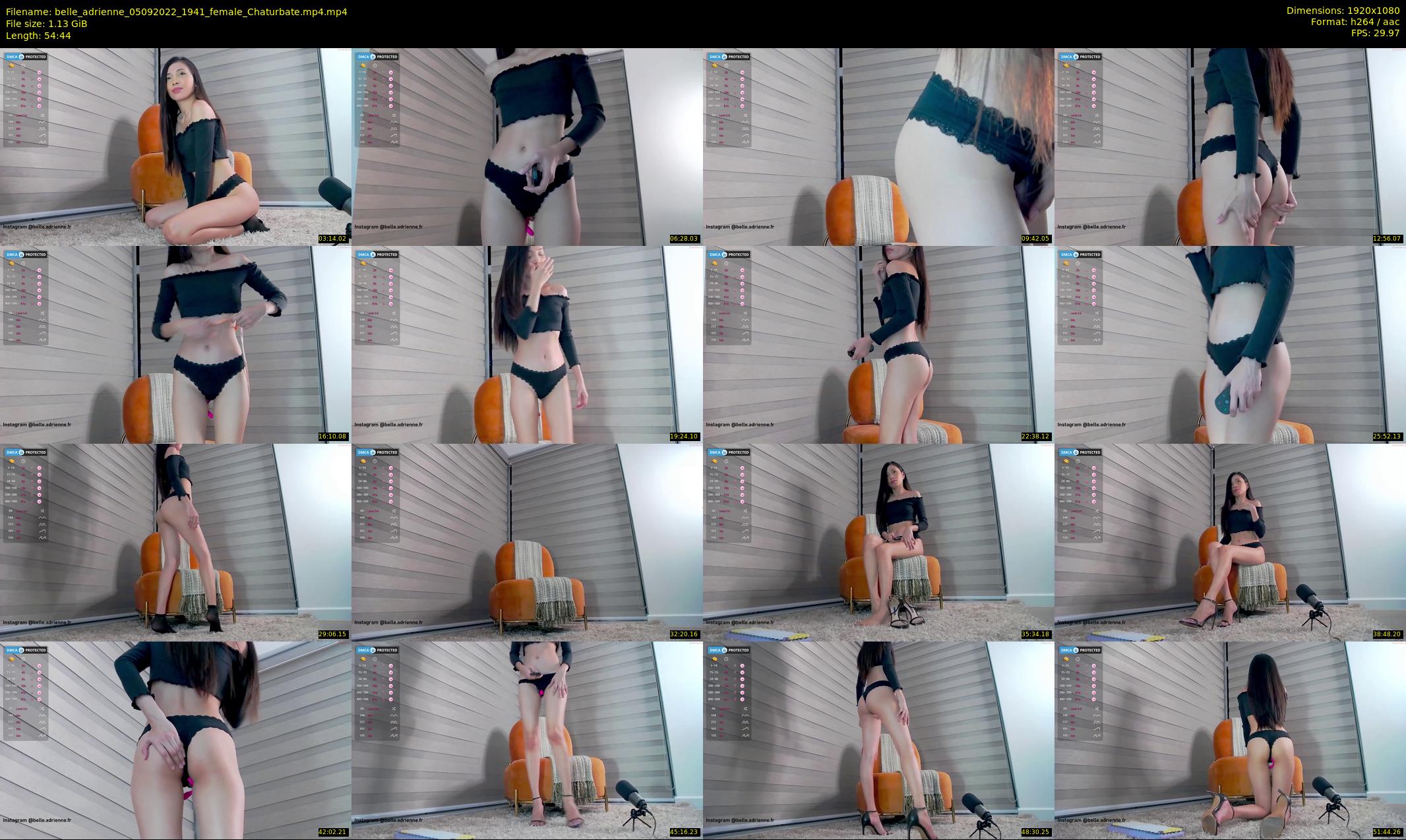 belle_adrienne — 55 minute Chaturbate couple cam show recording, 1080p, Sep 5, 2022
