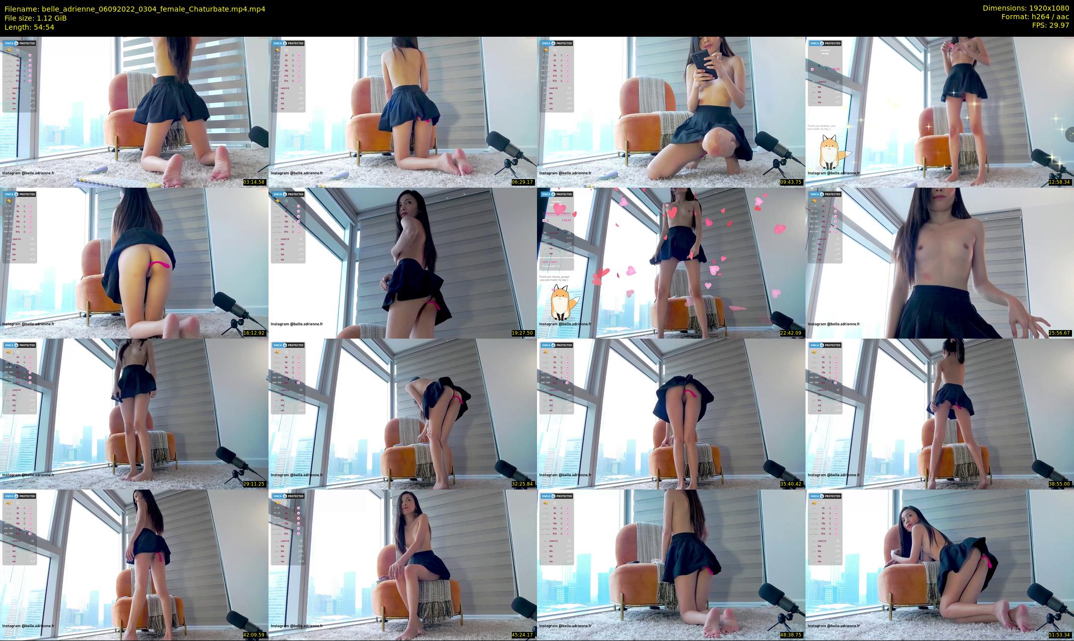 belle_adrienne — 55 minute Chaturbate couple cam show recording, 1080p, Sep 6, 2022