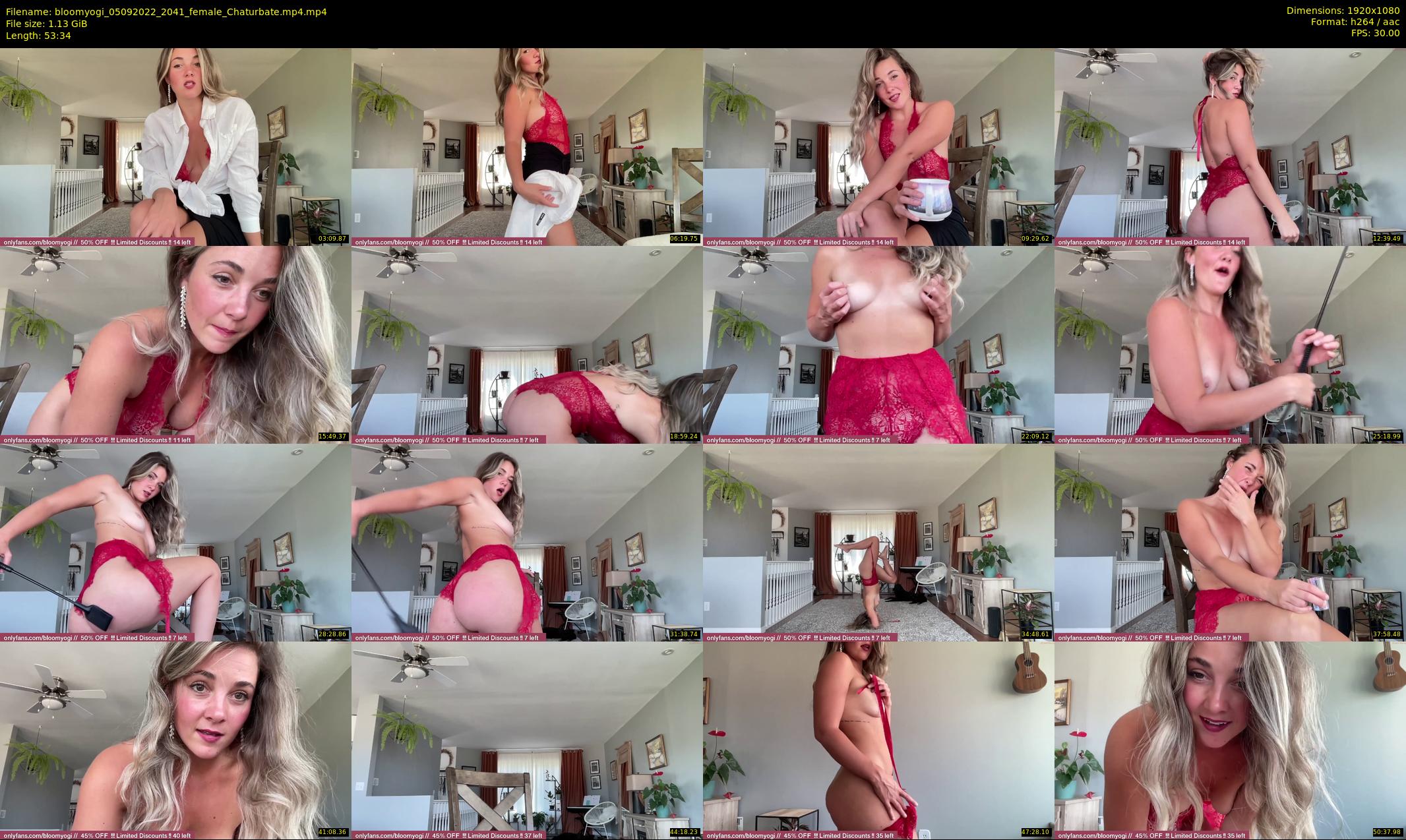 bloomyogi — 54 minute Chaturbate female cam show recording, 1080p, Sep 5, 2022