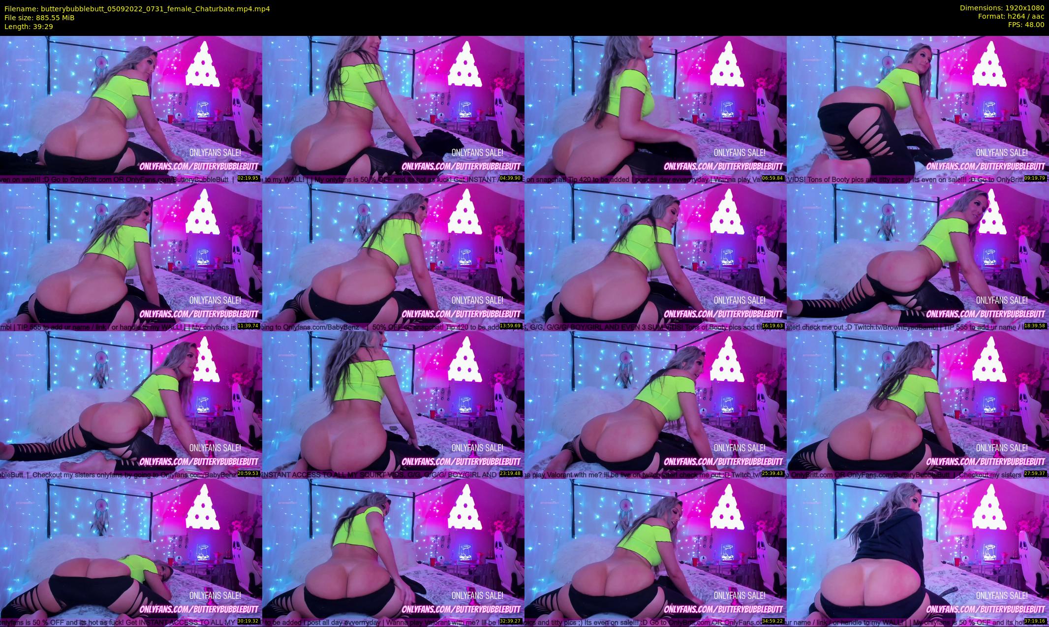 butterybubblebutt — 40 minute Chaturbate couple cam show recording, 1080p, Sep 5, 2022
