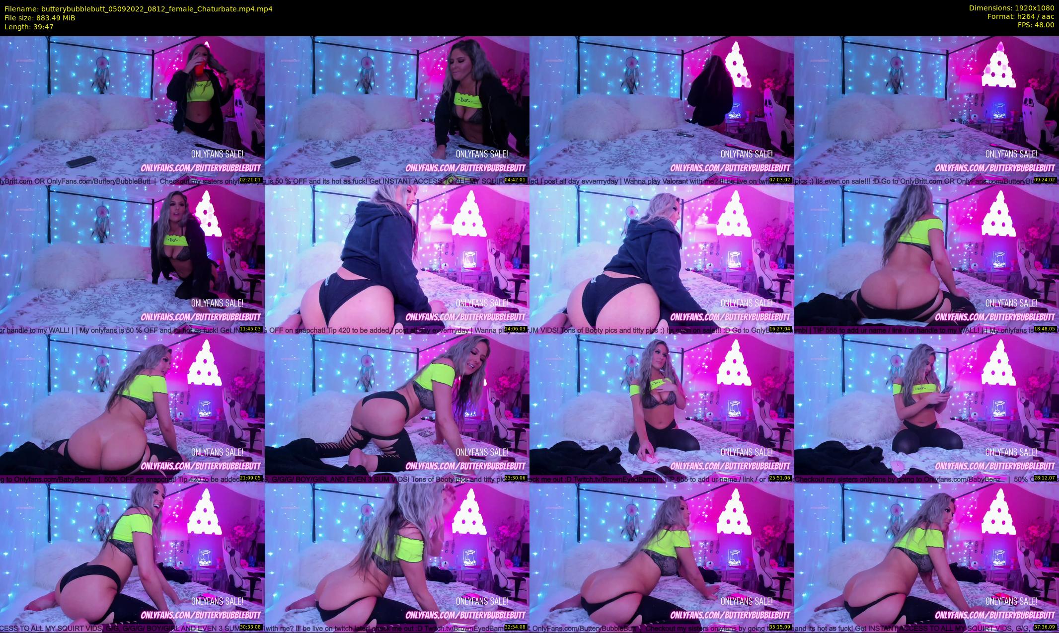 butterybubblebutt — 40 minute Chaturbate couple cam show recording, 1080p, Sep 5, 2022