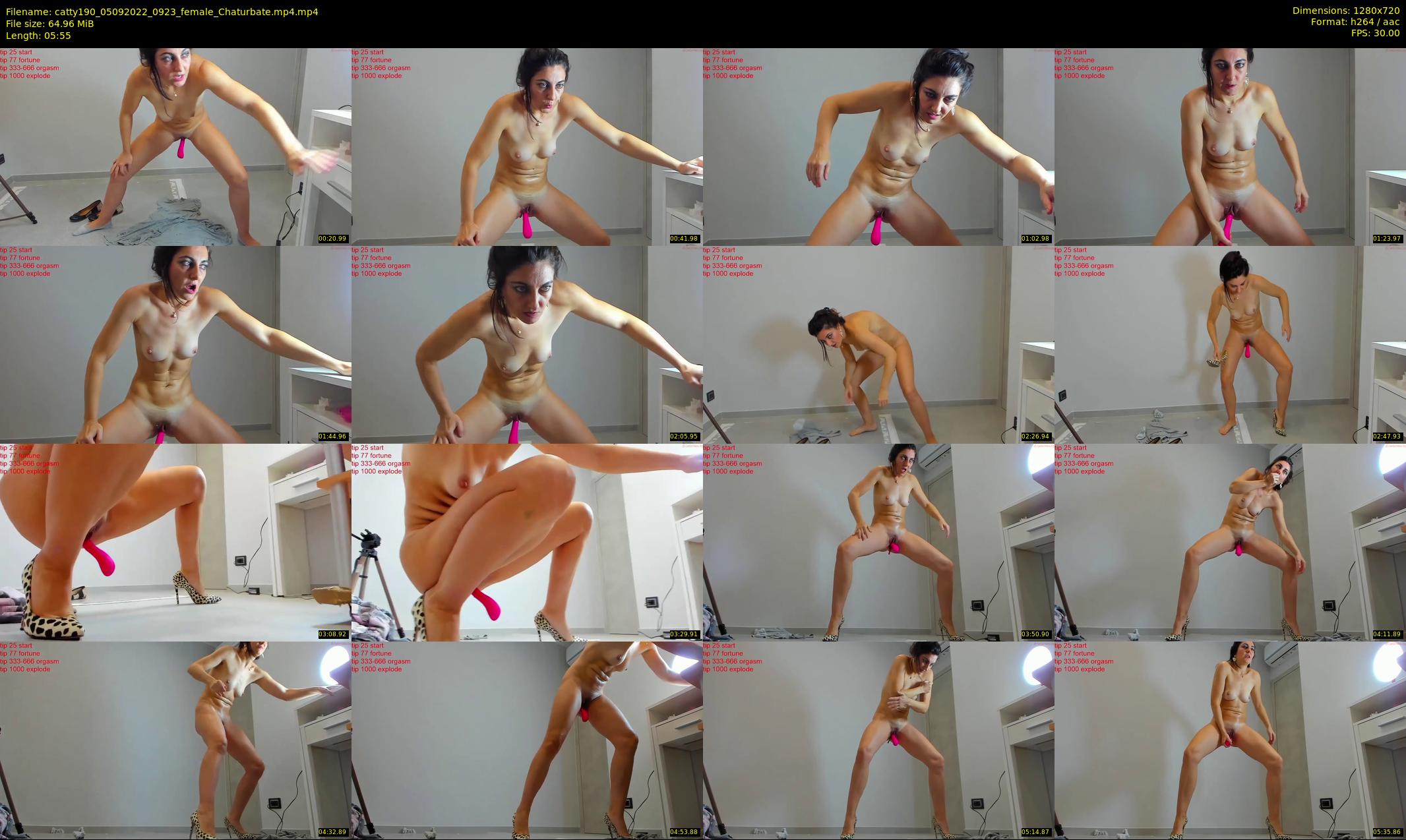 catty190 — 6 minute Chaturbate female cam show recording, 720p, Sep 5, 2022