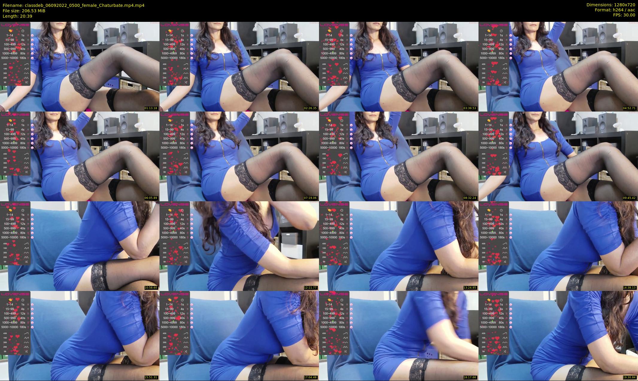 classdeb — 21 minute Chaturbate female cam show recording, 720p, Sep 6, 2022