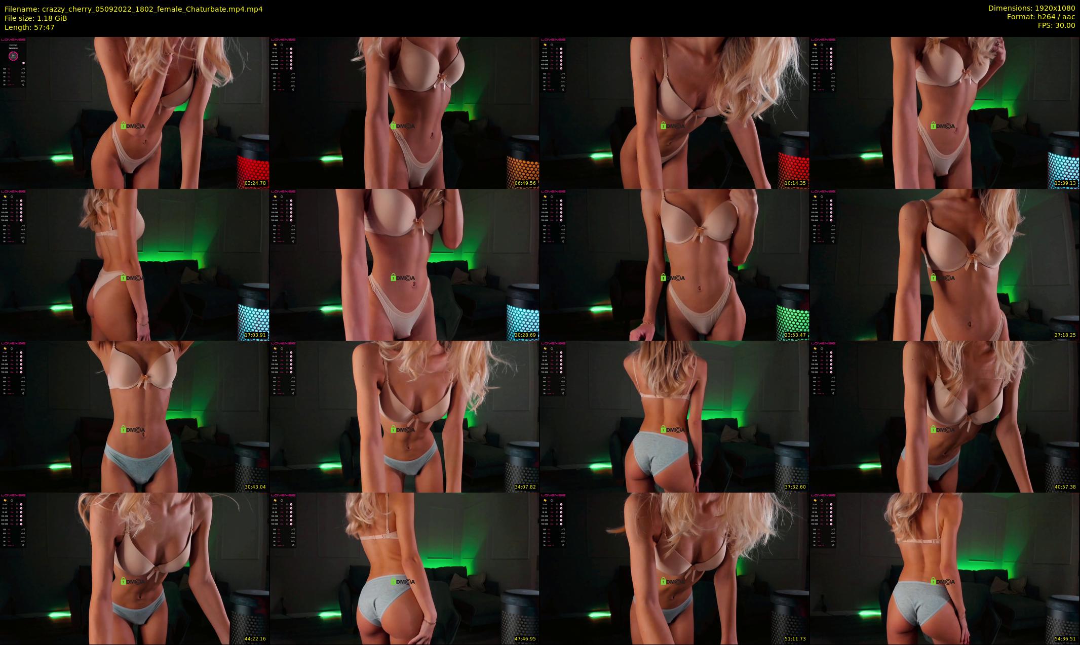 crazzy_cherry — 58 minute Chaturbate female cam show recording, 1080p, Sep 5, 2022