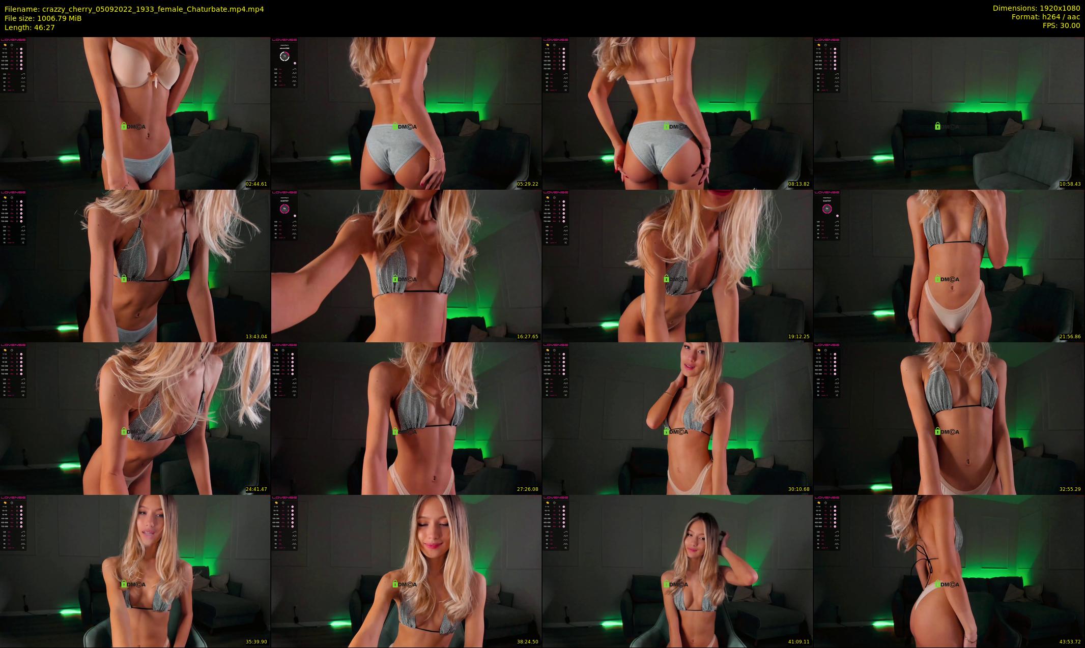 crazzy_cherry — 47 minute Chaturbate female cam show recording, 1080p, Sep 5, 2022