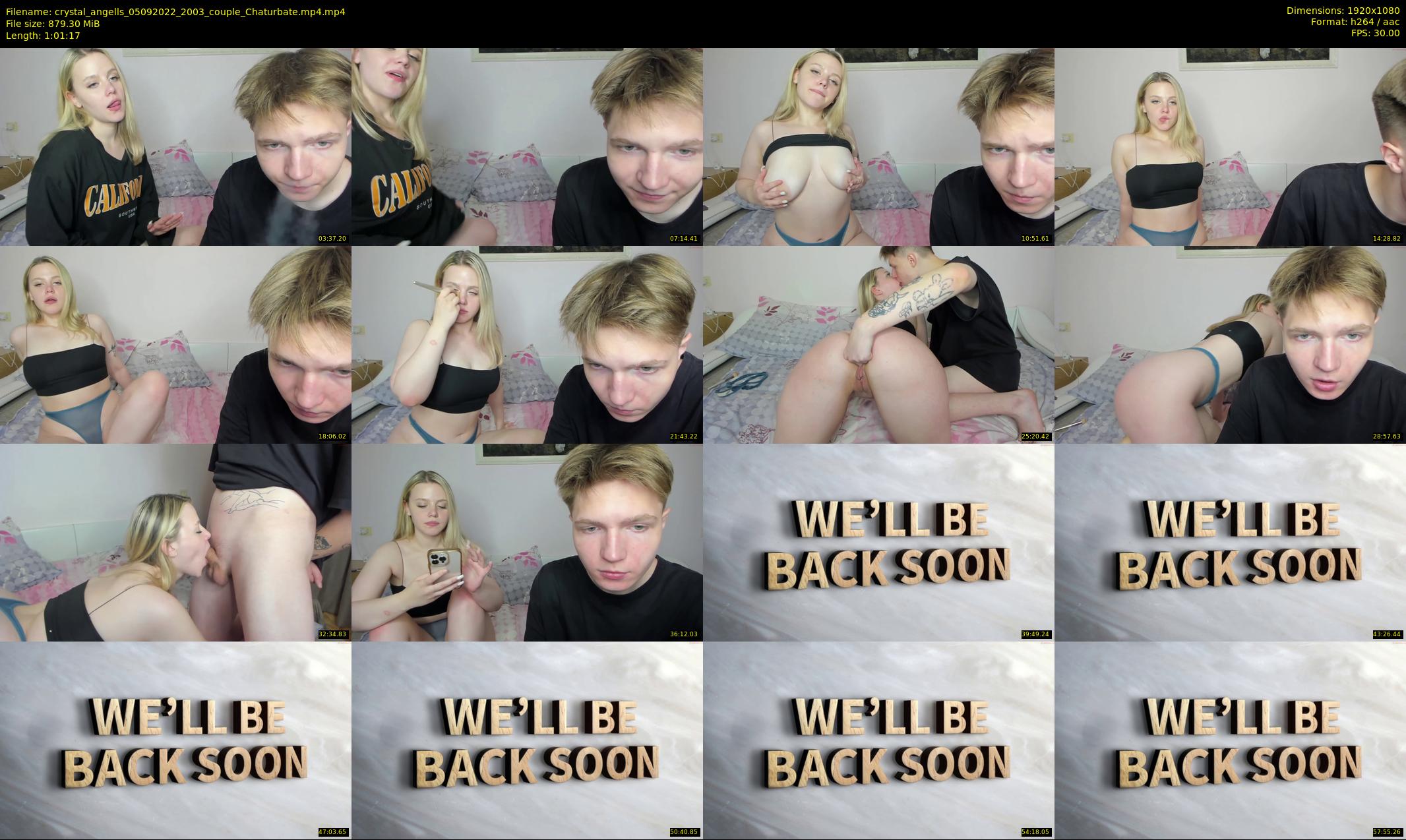 crystal_angells — 62 minute Chaturbate couple cam show recording, 1080p, Sep 5, 2022