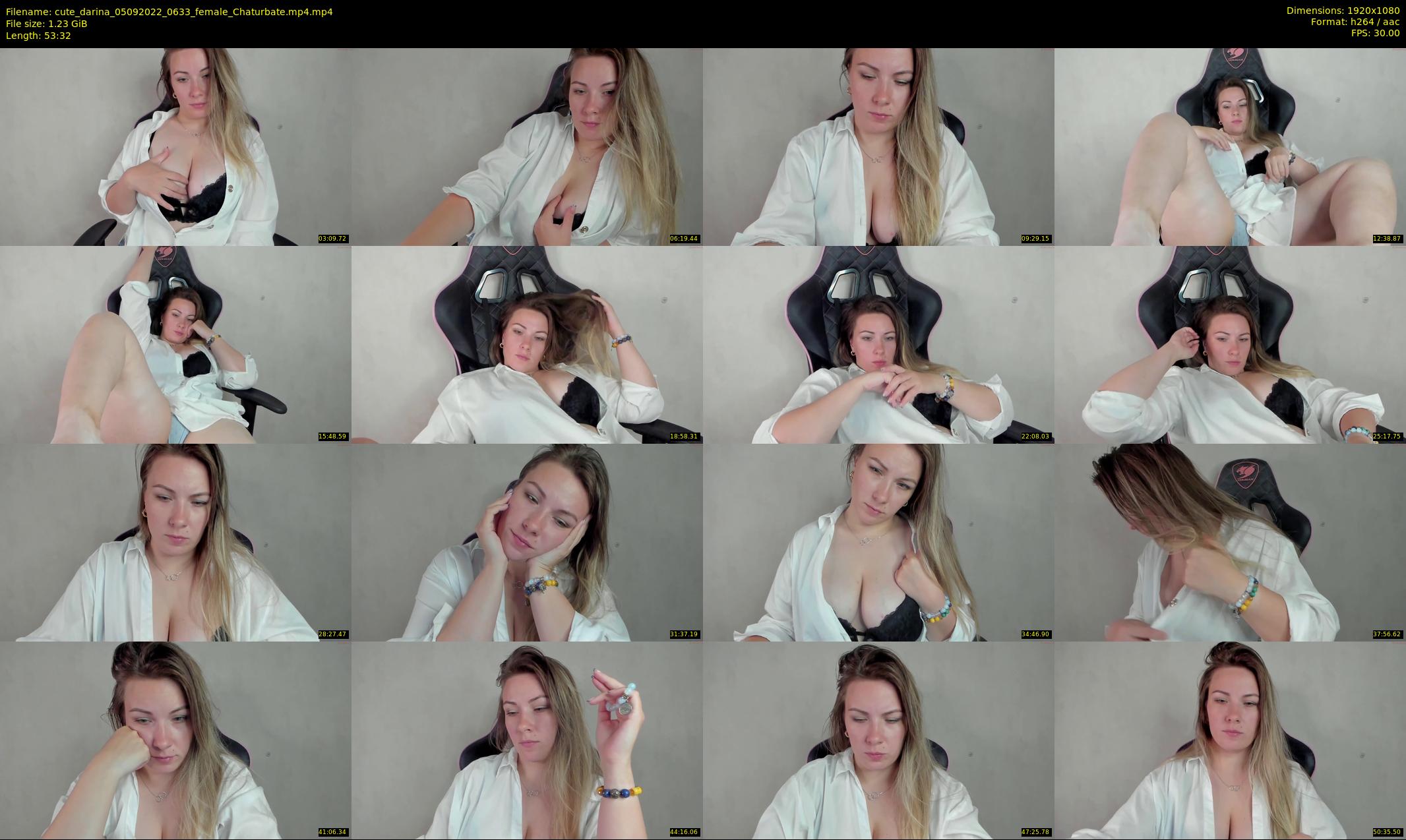 cute_darina — 54 minute Chaturbate female cam show recording, 1080p, Sep 5, 2022