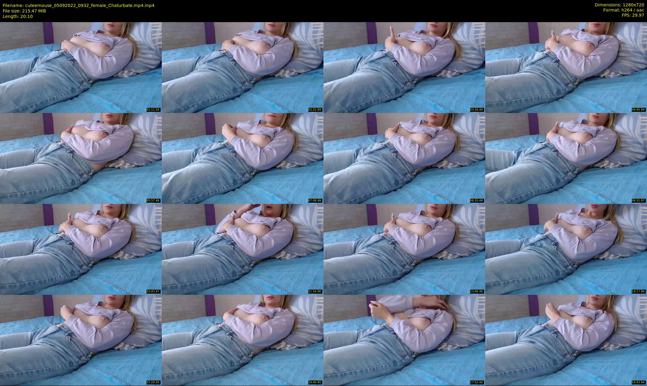 cuteemouse — 21 minute Chaturbate female cam show recording, 720p, Sep 5, 2022