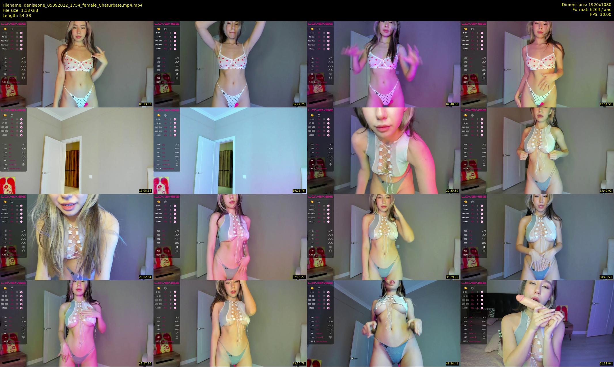 deniseone — 55 minute Chaturbate female cam show recording, 1080p, Sep 5, 2022